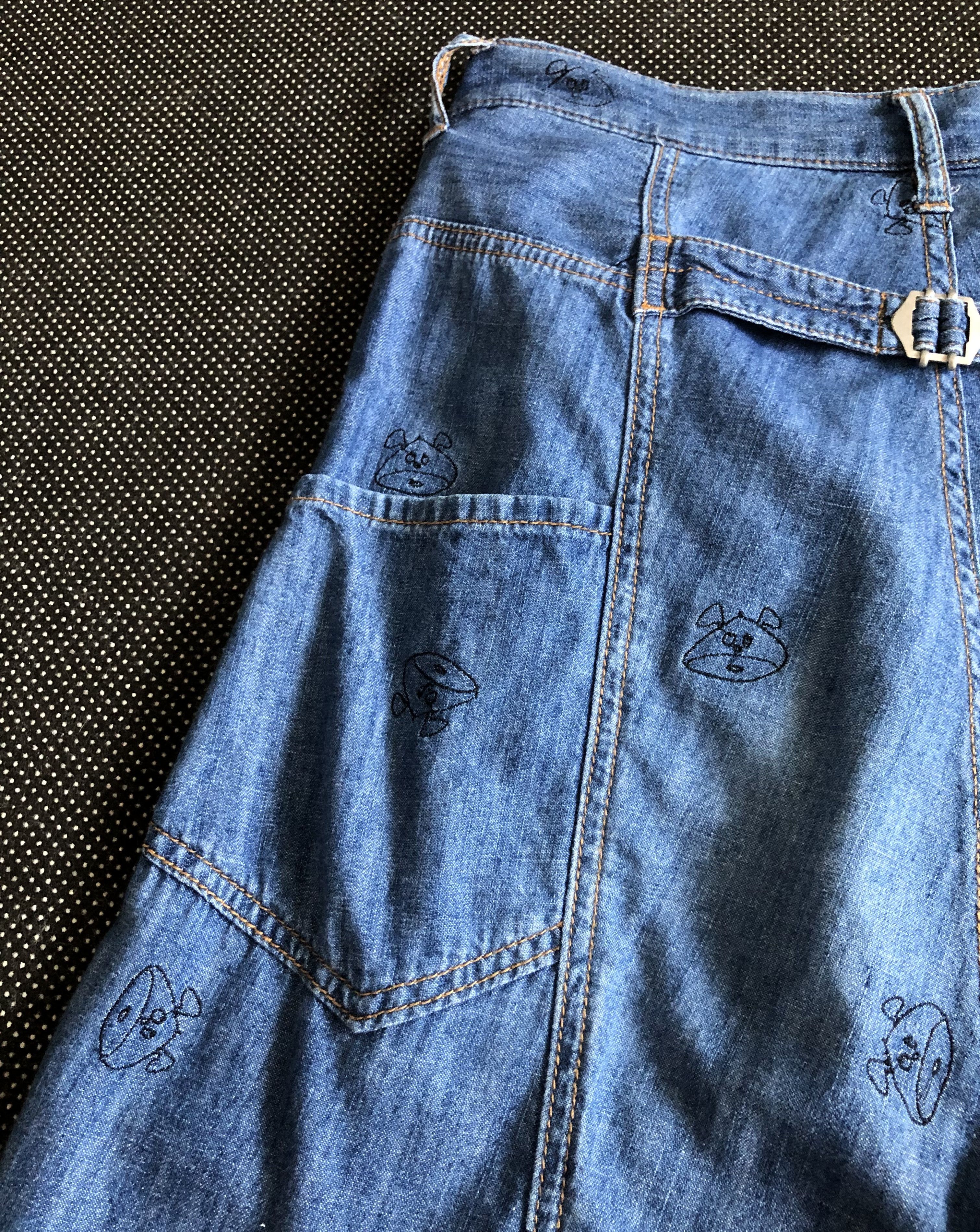 Issey Miyake RARE🔥SS14 NÉ-NET BUCKLEBACK AO EMBROIDERY DROP CROTCH Size 29" - 13 Thumbnail