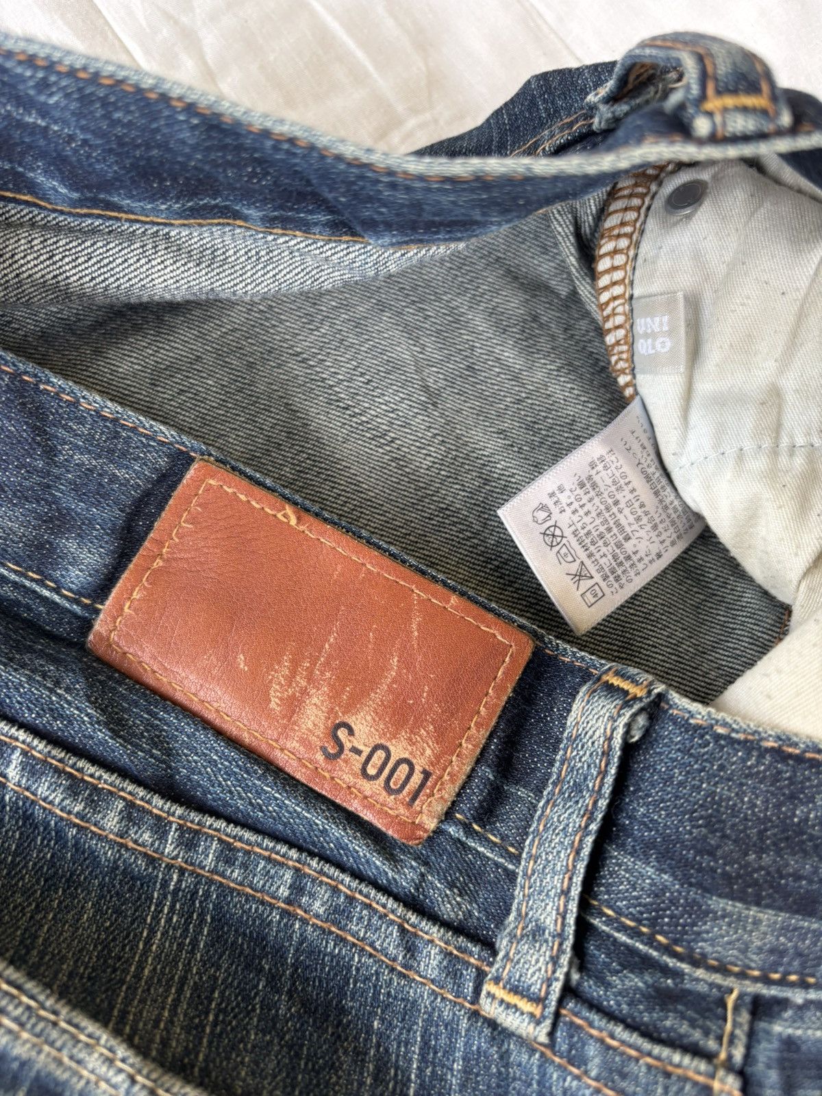 Undercover × Uniqlo Uniqlo S-001 Slim Fit Straight Distressed Denim Jeans Size US 34 / EU 50 - 10 Thumbnail