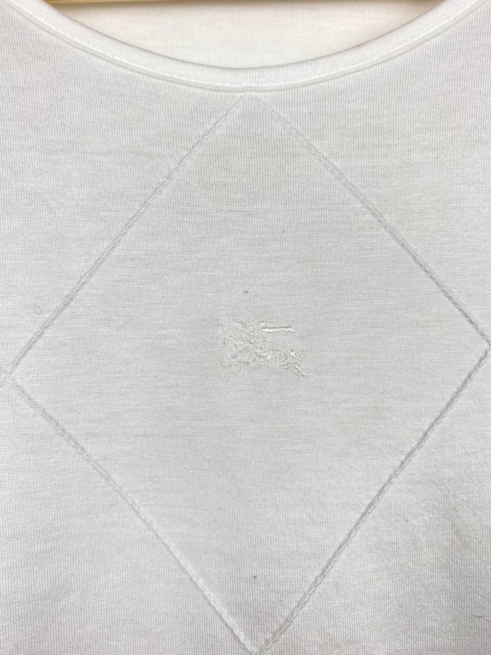Burberry vintage burberrys plain white tee Size US M / EU 48-50 / 2 - 2 Thumbnail