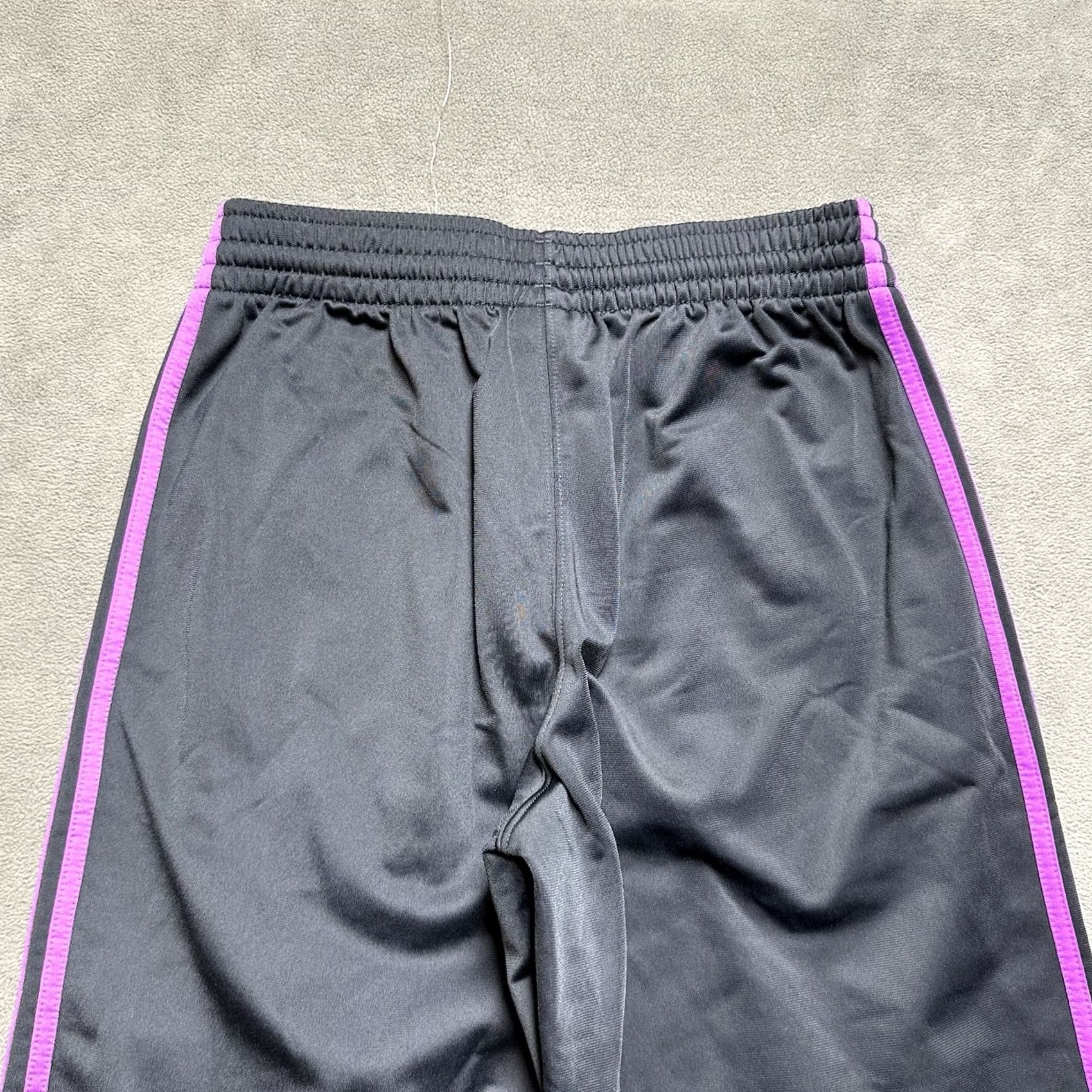 Adidas adidas Sweatpants Mens Medium Gray Purple 3 Stripe Track Warm Ups Active Size US 31 - 4 Thumbnail