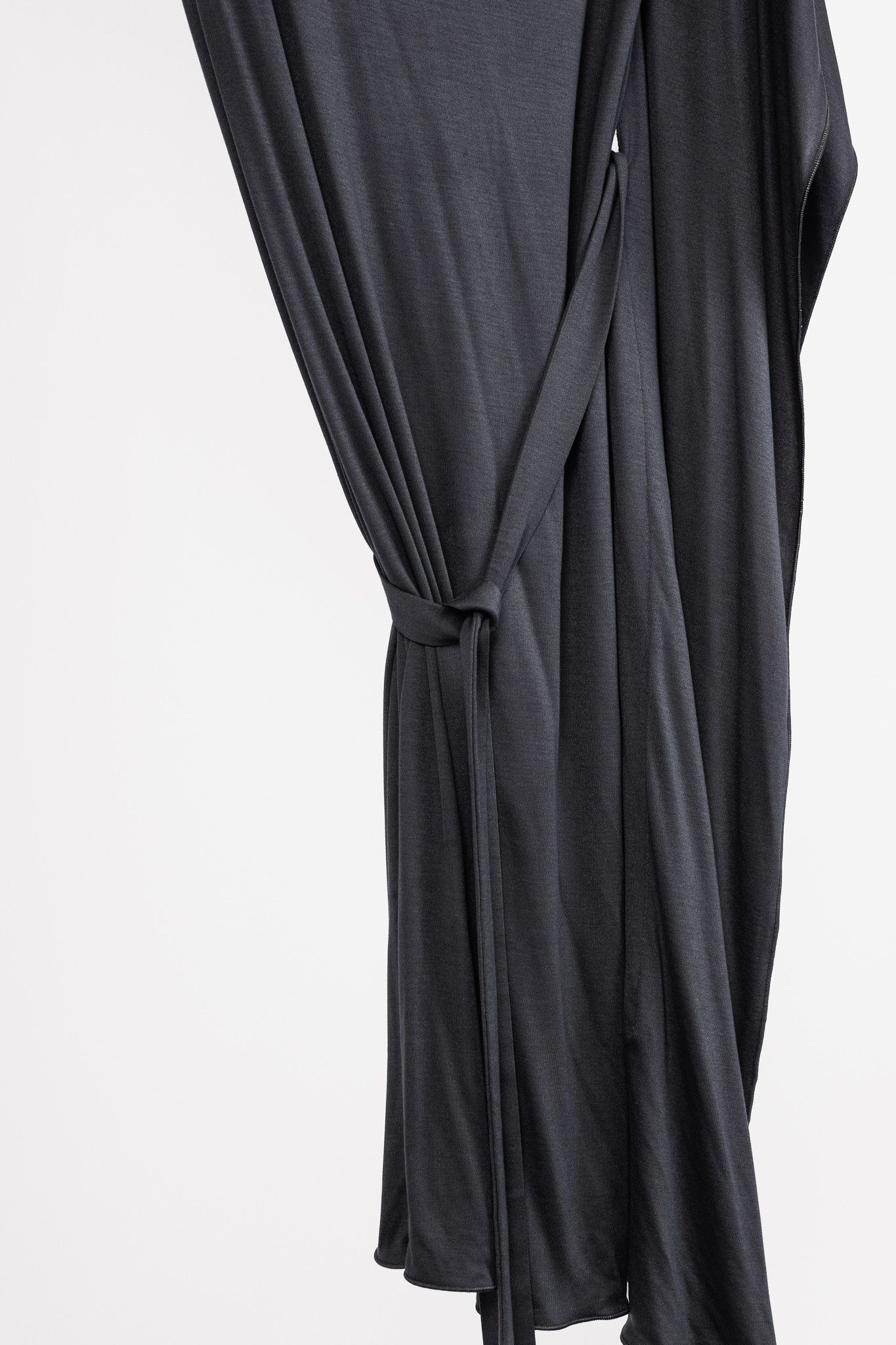 Max Mara Max Mara Grey Jersey Belted Draped Mini Dress Size S / US 4 / IT 40 - 7 Thumbnail