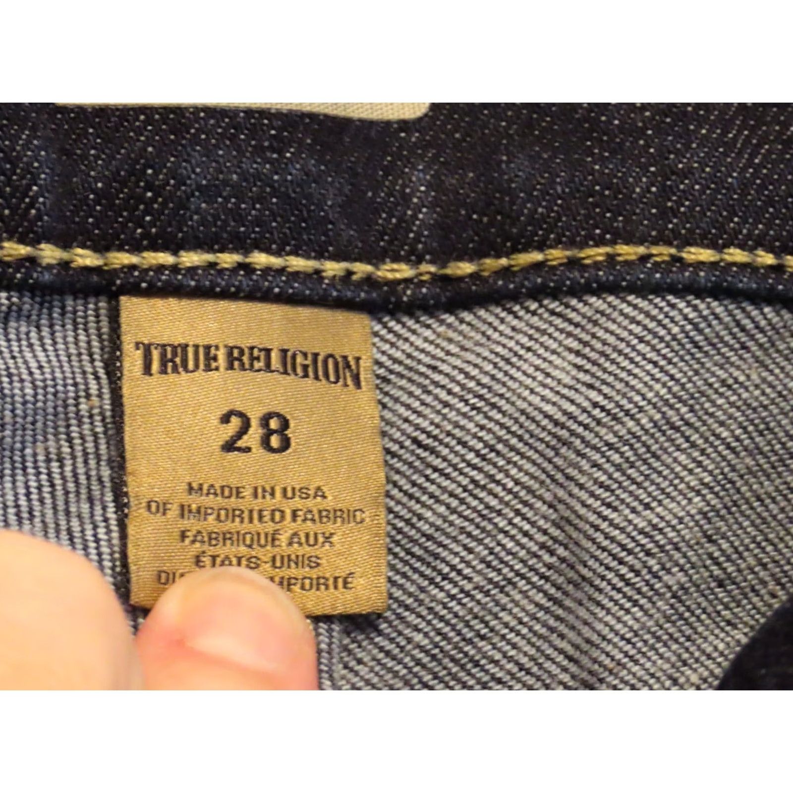 True Religion True Religion Jeans Womens Blue 28 Slim Straight Denim 5-Pocket Zip 32in Inseam Short Description: Nice looking jeans. Size 28" / US 6 / IT 42 - 5 Thumbnail