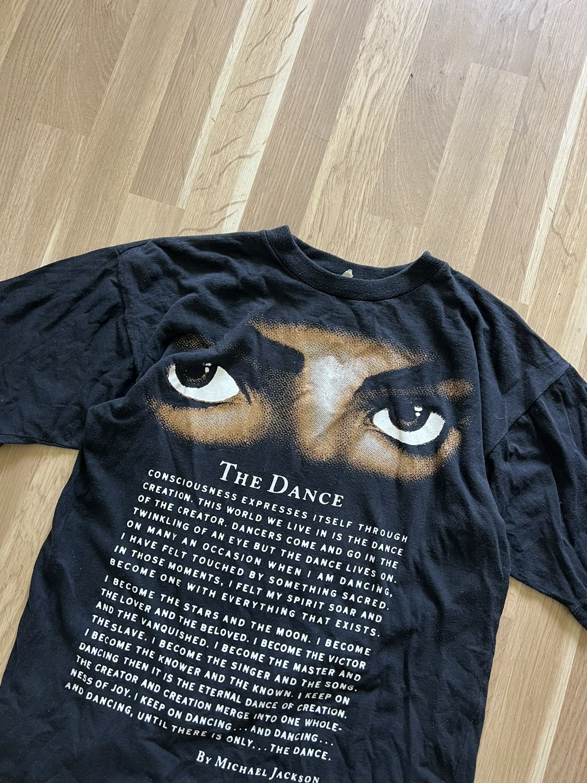 Michael Jackson × Vintage Vintage 90s Michael Jackson Eyes Thriller King of Pop Tee 19 Size US M / EU 48-50 / 2 - 3 Thumbnail