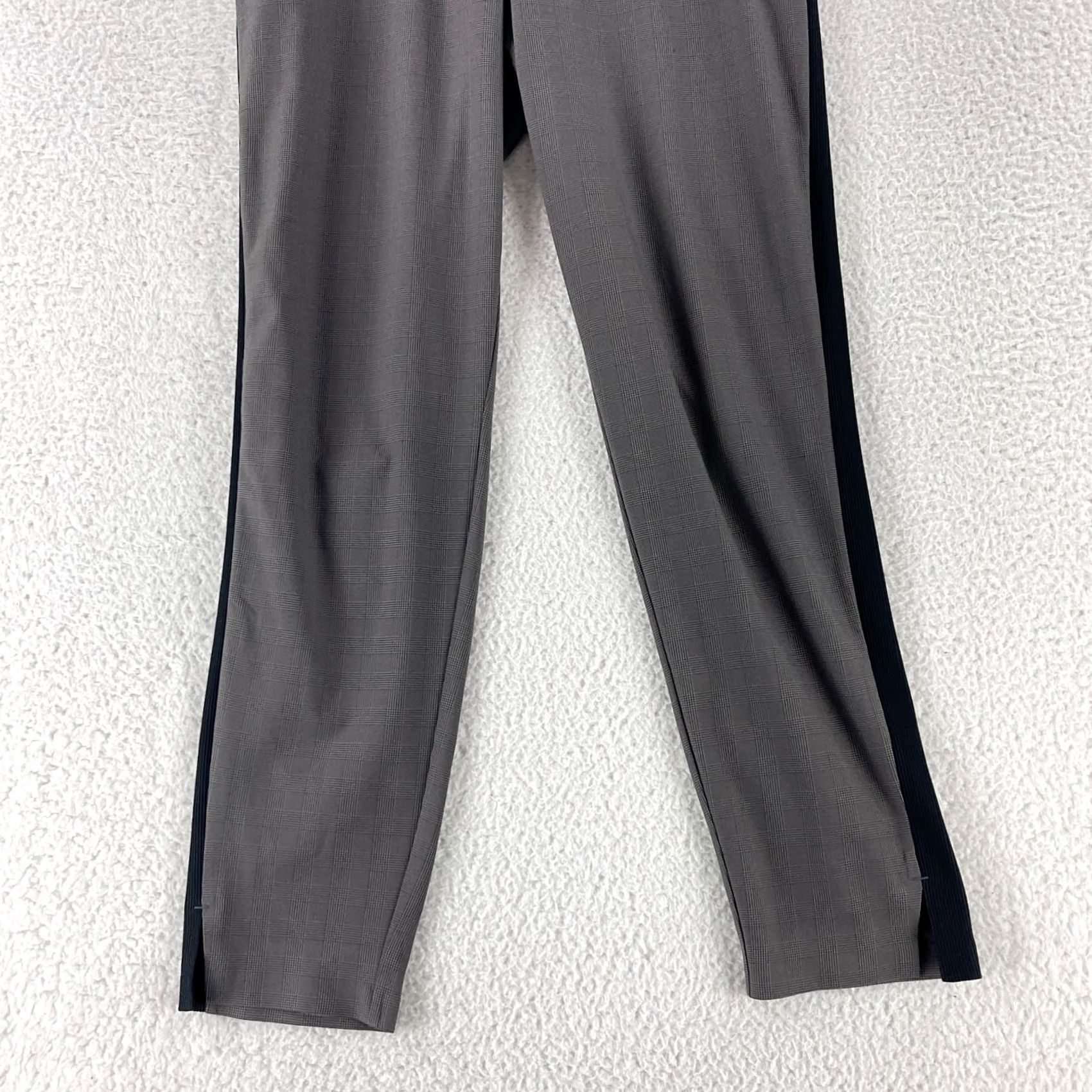 Athleta Athleta Brooklyn Ankle Pants Womens Size 4 Brown Houndstooth Pull On Straight Shirt Size 27" / US 4 / IT 40 - 3 Thumbnail