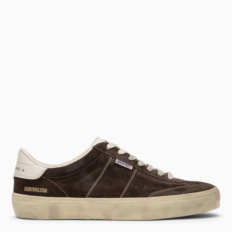 image of Golden Goose Soul Star Dark Brown/milk White Sneaker, Men's (Size 13)