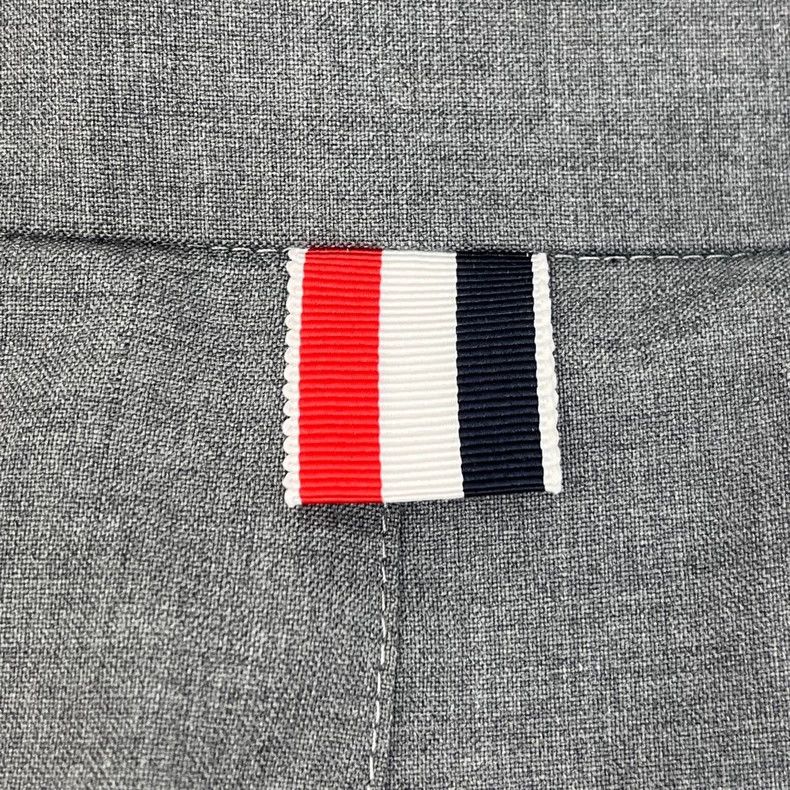 Thom Browne Thom Browne Size 38Grey classic logo pleated skirt 2501-Nex Size 37" - 8 Thumbnail