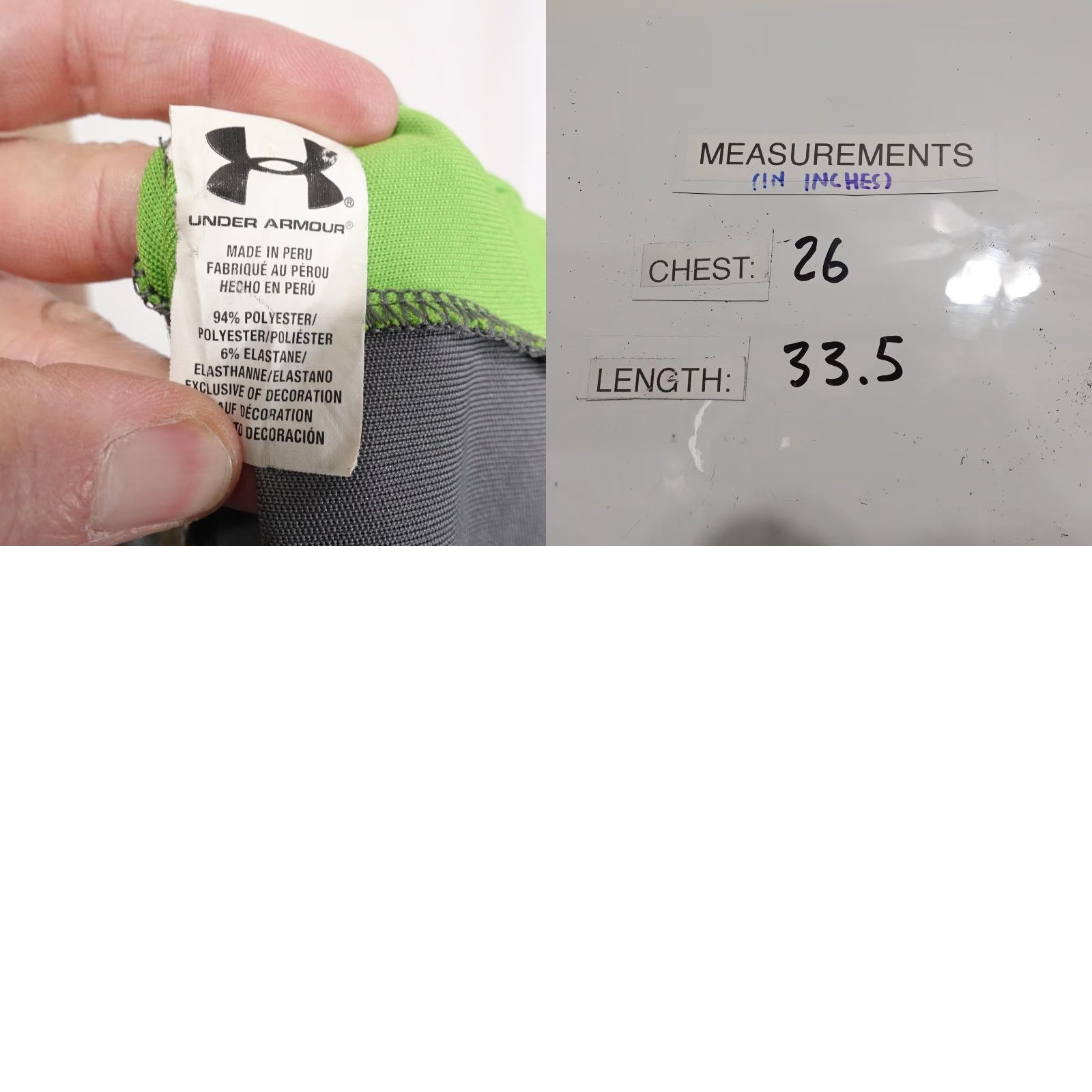 Under Armour Under Armour Polo Shirt Mens 2XL Gray Green HeatGear Loose Fit Golf Performance Shirt Size US XXL / EU 58 / 5 - 8 Thumbnail