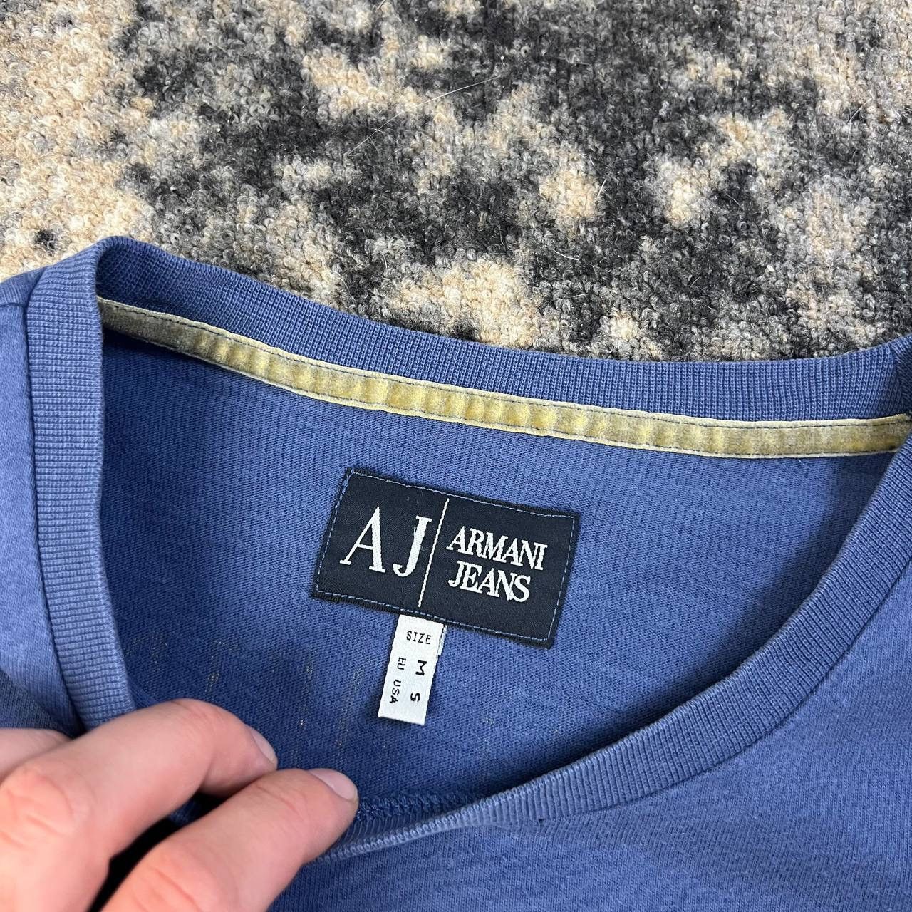 Armani Armani Jeans Big Embroidered Logo Vintage Y2K T-Shirt 1TS5 Size US S / EU 44-46 / 1 - 5 Thumbnail