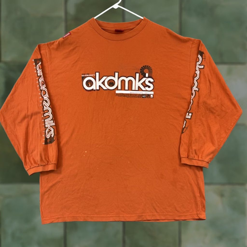 Akademiks VINTAGE Akademiks Shirt Men 3XL Orange Long Sleeve Hip Hop Y2K Graphic Print Crew Neck Logo Embroidered Size US XXL / EU 58 / 5 - 1 Thumbnail