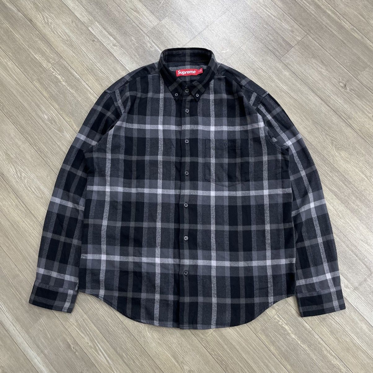 Supreme × Undercover Supreme Undercover Flannel Shirt Grey Plaid