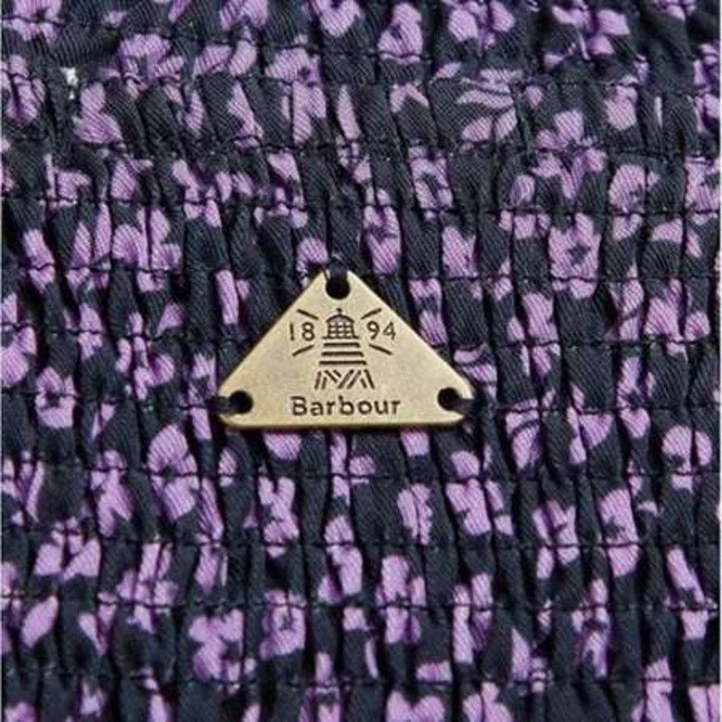 Barbour NWT Barbour Midhurst Mock Neck Blouse Sz. 8 Purple Black Size M / US 6-8 / IT 42-44 - 4 Thumbnail