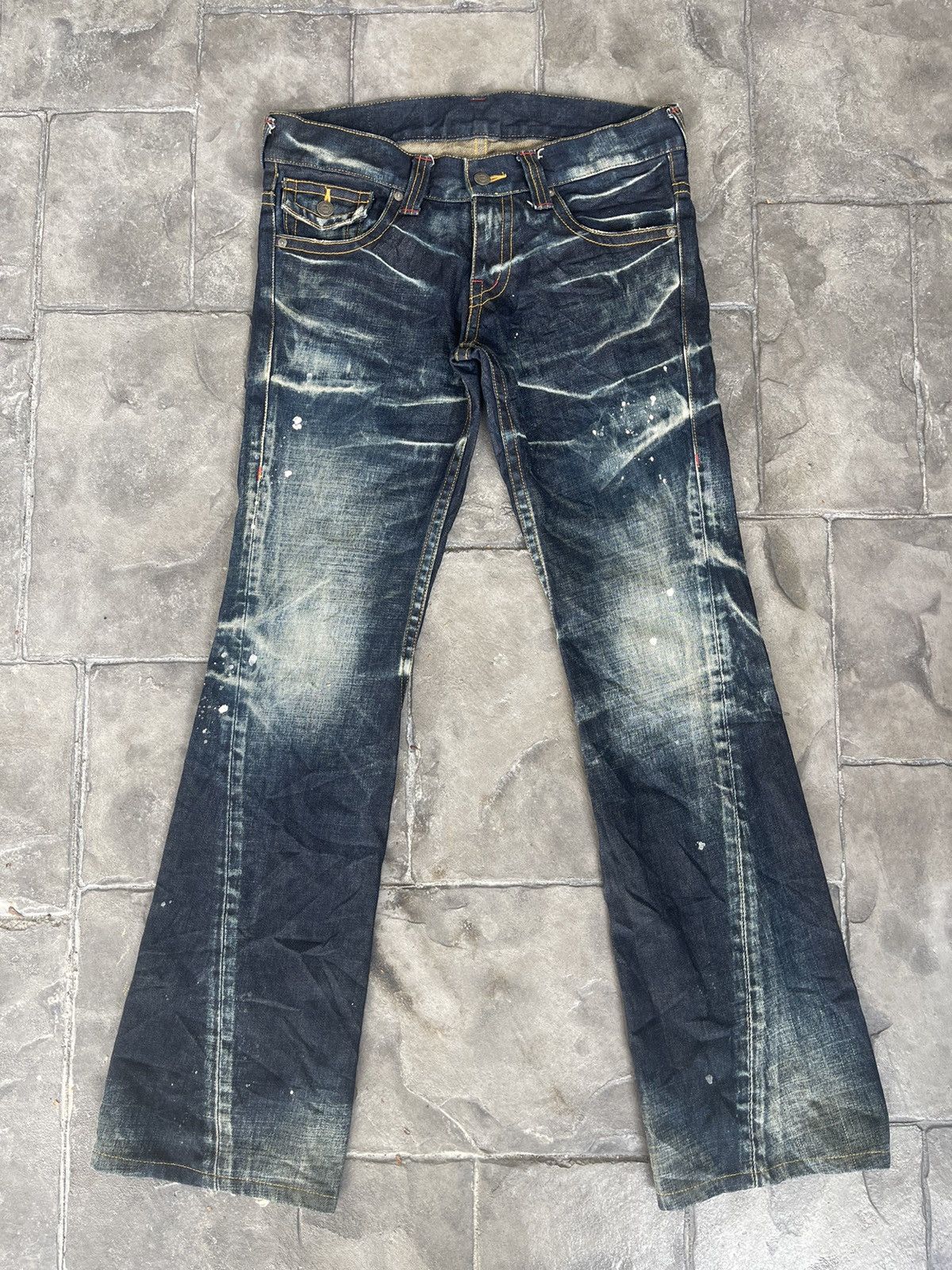 Tornado Mart JAPAN MADE Tornado Mart Paint Splatter Bootcut Flare Size US 34 / EU 50 - 5 Thumbnail