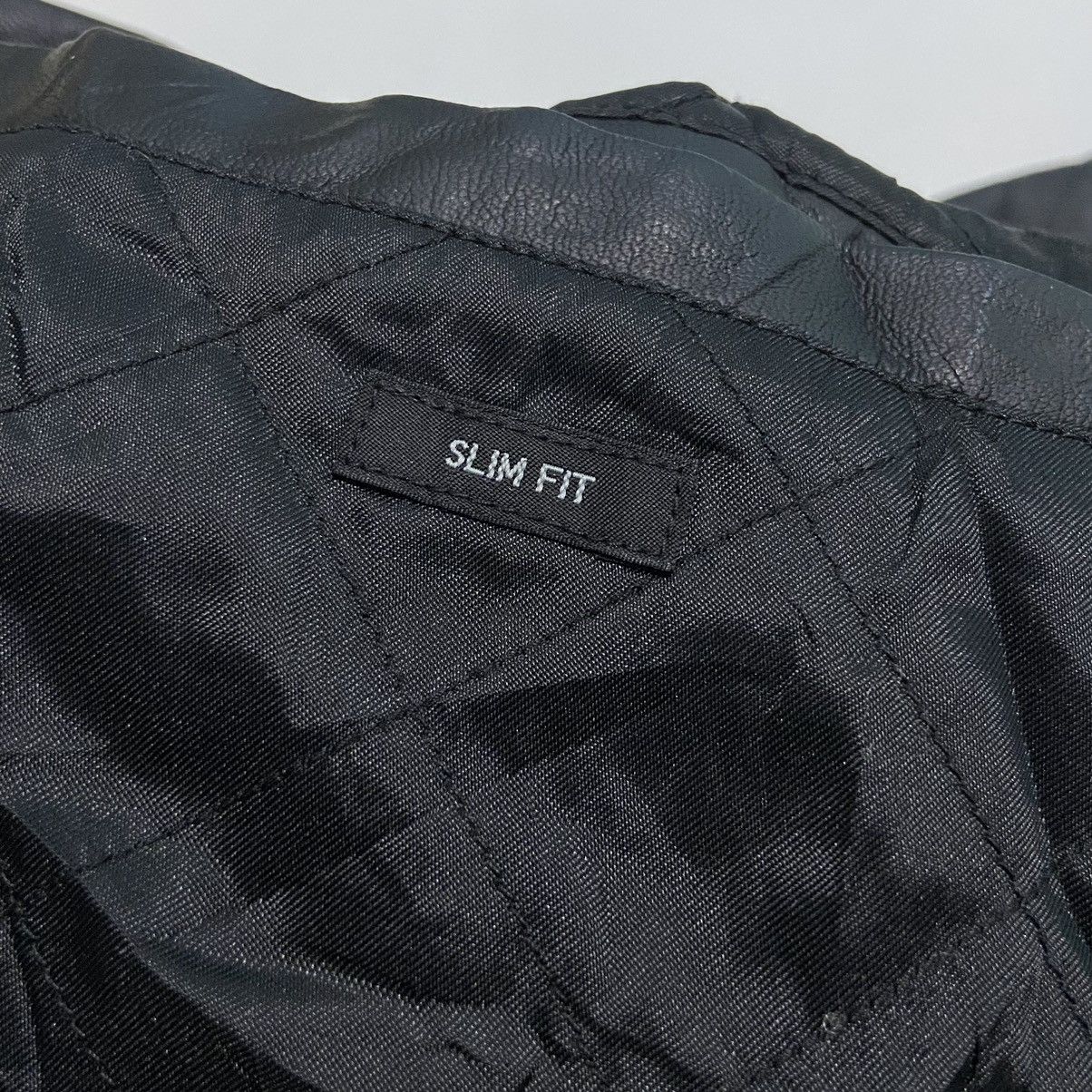 Christophe Lemaire × Japanese Brand UNIQLO Biker Leather Jacket Size US XL / EU 56 / 4 - 6 Thumbnail
