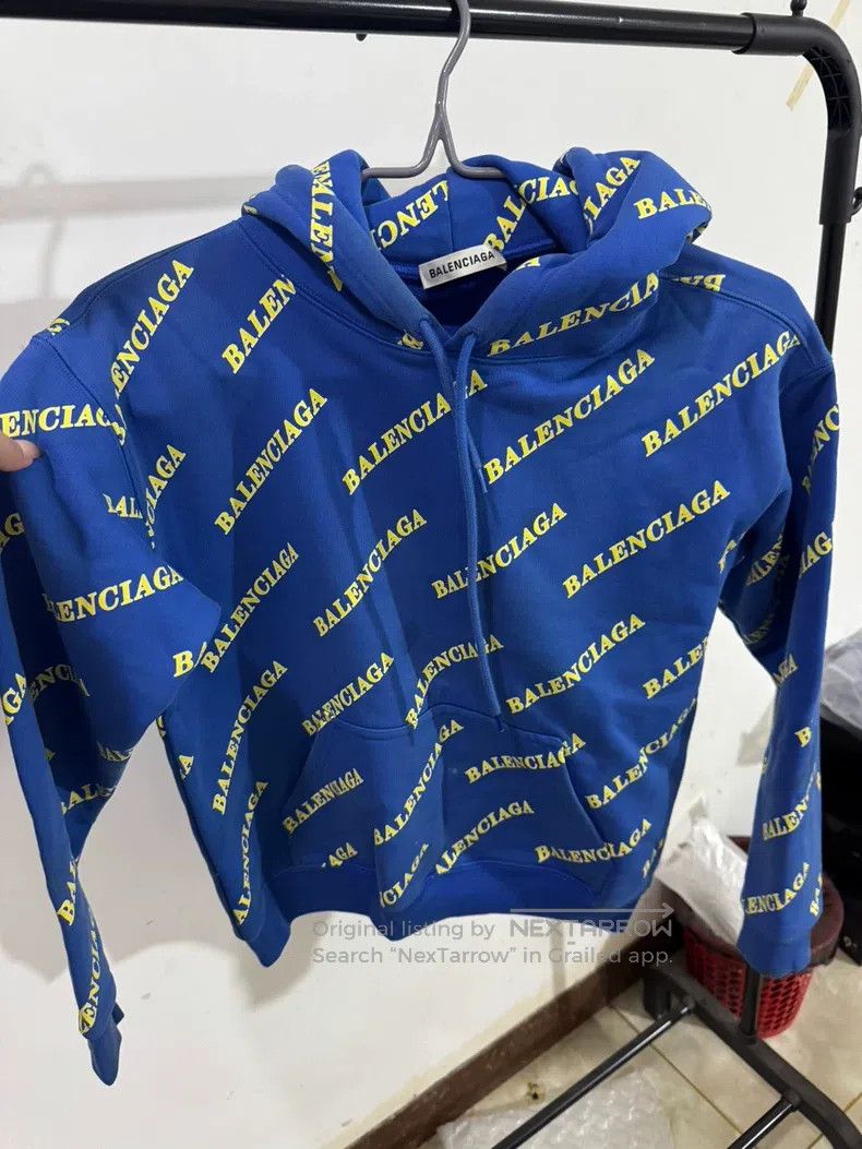 Balenciaga Balenciaga Full letter logo cotton hooded sweater Size US S / EU 44-46 / 1 - 1 Thumbnail