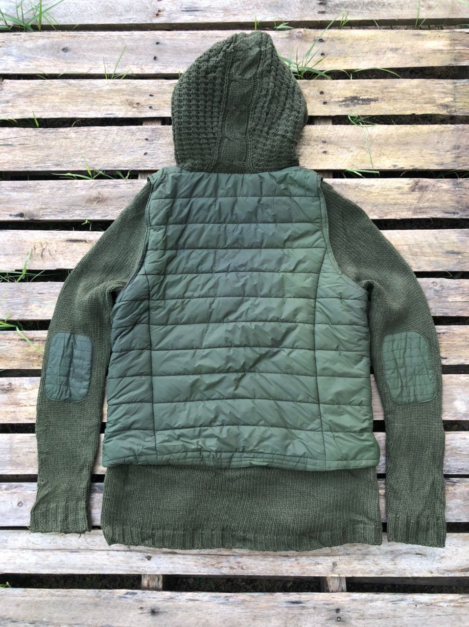 Vintage Unbrand Knit Puffer Down Jacket