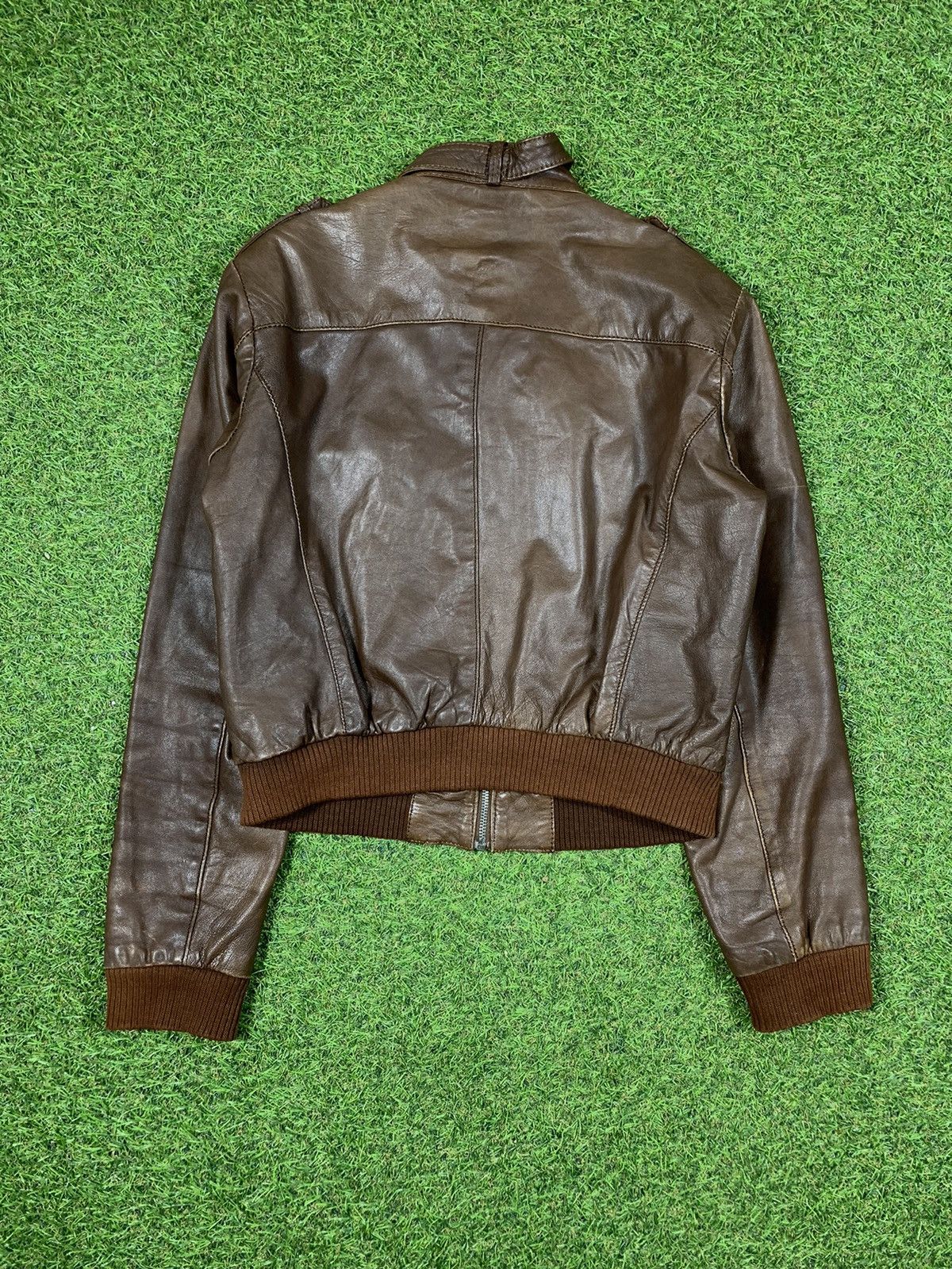 Leather Vintage Leather jacket streetwear y2k style size L Size L / US 10 / IT 46 - 5 Thumbnail