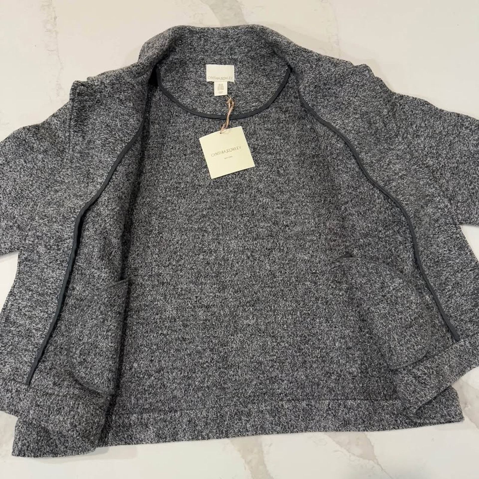Cynthia Rowley Cynthia Rowley NWT Button Up Jacket Gray Wool/Rayon Women 2X Size XXL / US 16-18 / IT 52-54 - 6 Thumbnail