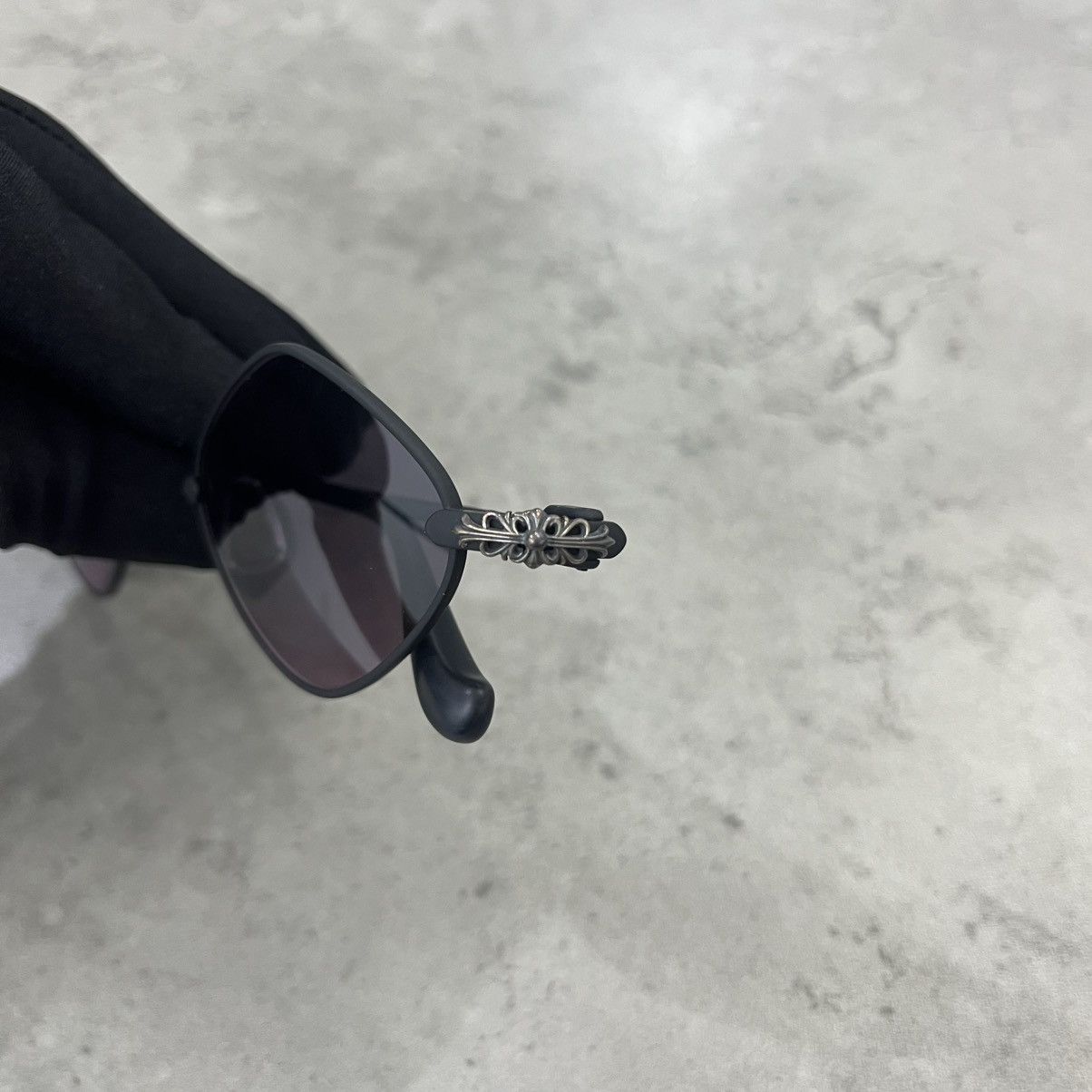 Chrome Hearts Chrome Hearts DIAMOND DOG Black Sunglasses Size ONE SIZE - 8 Thumbnail