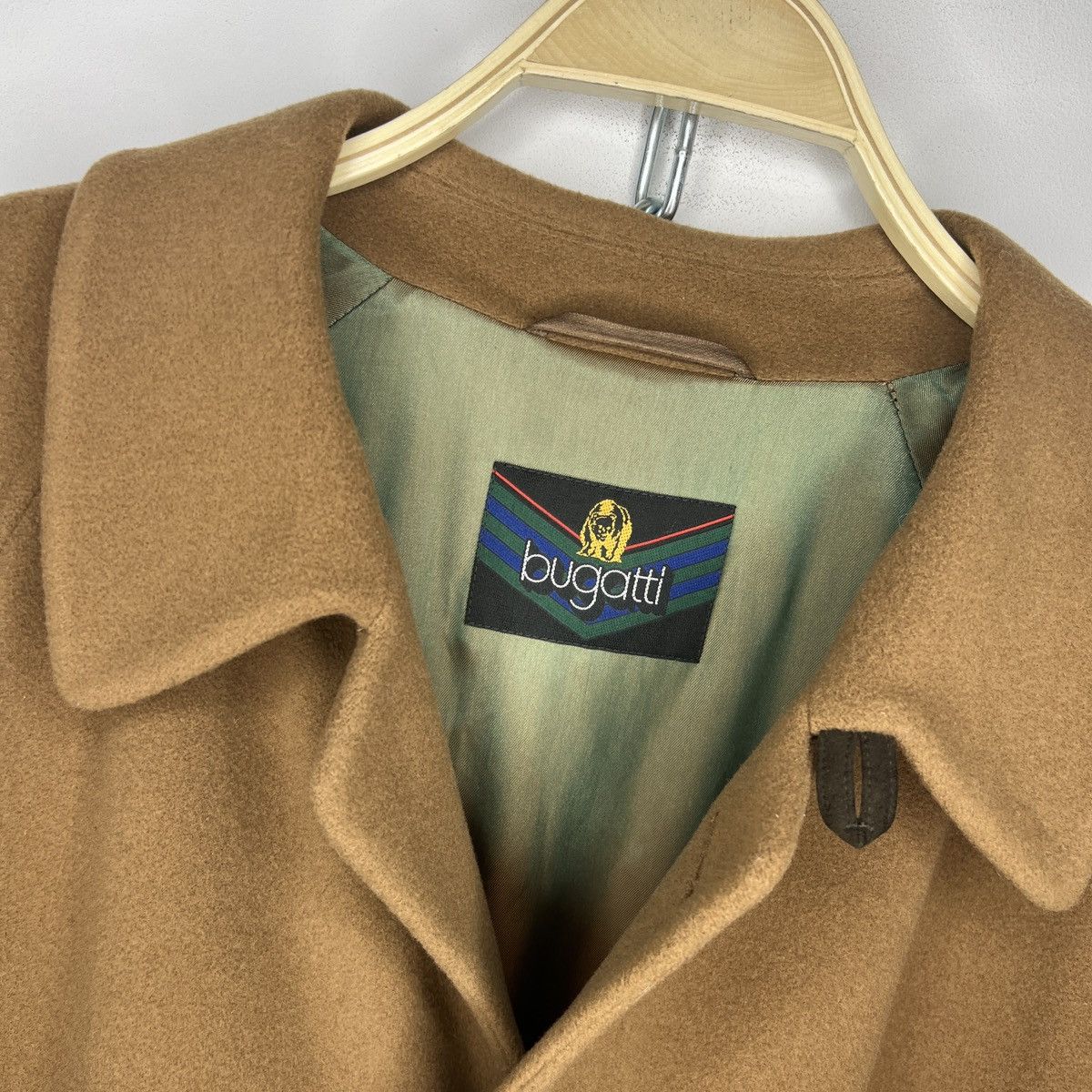 Bugatti Wool Cashmere Brown Vintage Coat Trench Bugatti 90s Size US L / EU 52-54 / 3 - 4 Thumbnail