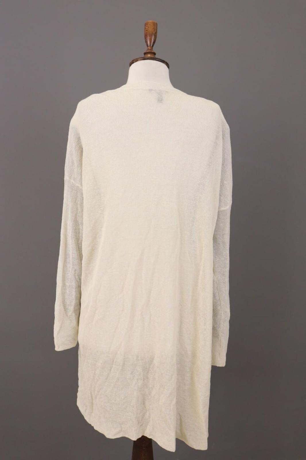 Eileen Fisher Eileen Fisher Beige Linen Knit Cape Cardigan Sweater Size XL Size XL / US 12-14 / IT 48-50 - 11 Thumbnail