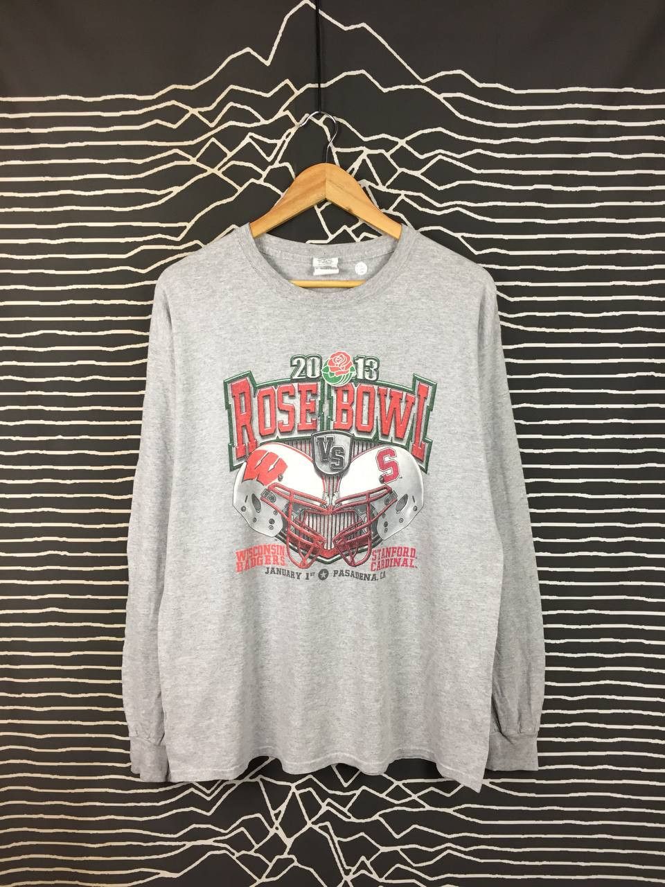 Vintage Rose Bowl 2013 Wisconsin vs Stanford College Football Tee Size US L / EU 52-54 / 3 - 2 Thumbnail
