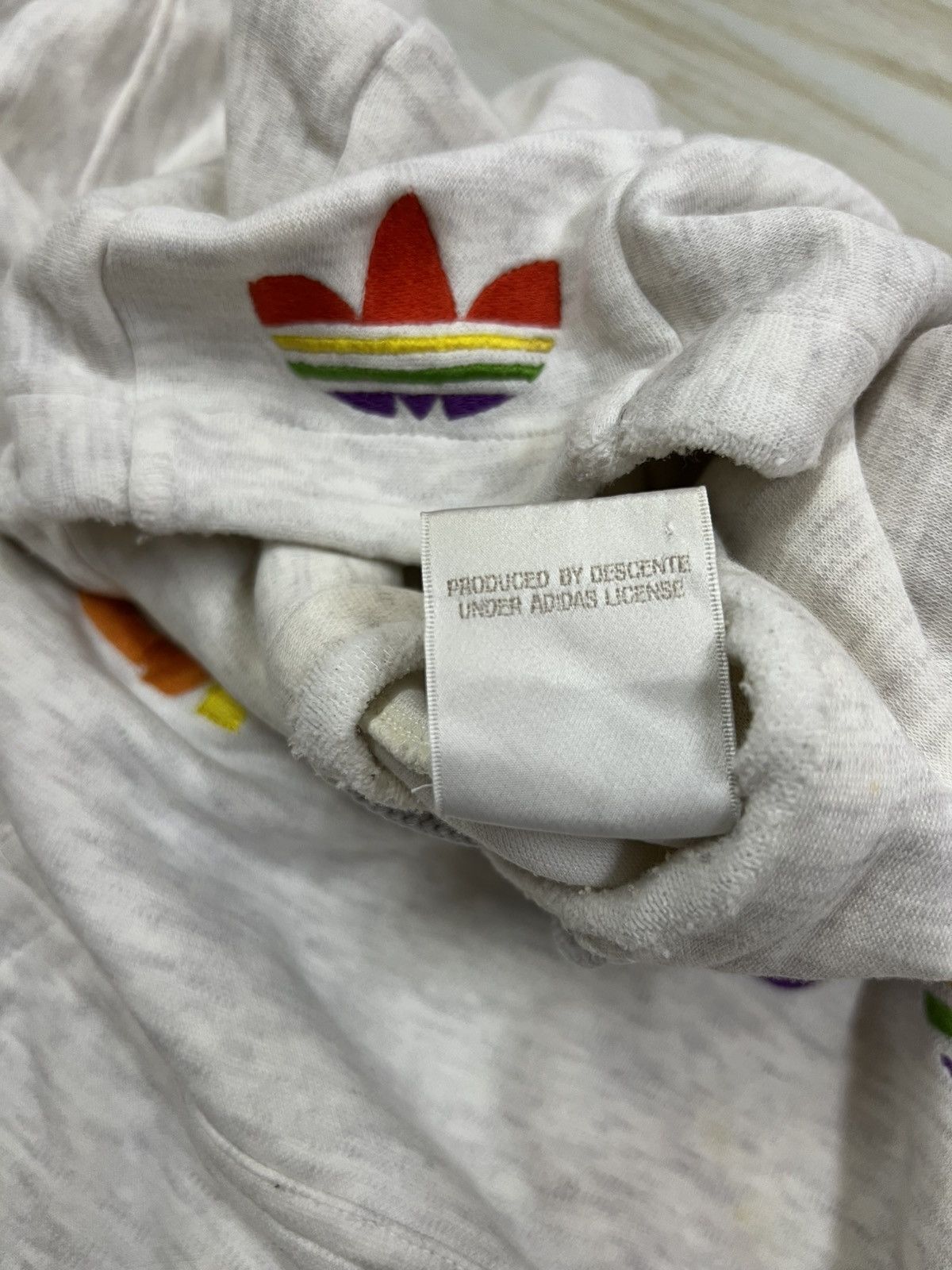 Adidas Adidas Original Pride Flag Pullover Trefoil Hoodie Size US L / EU 52-54 / 3 - 9 Thumbnail