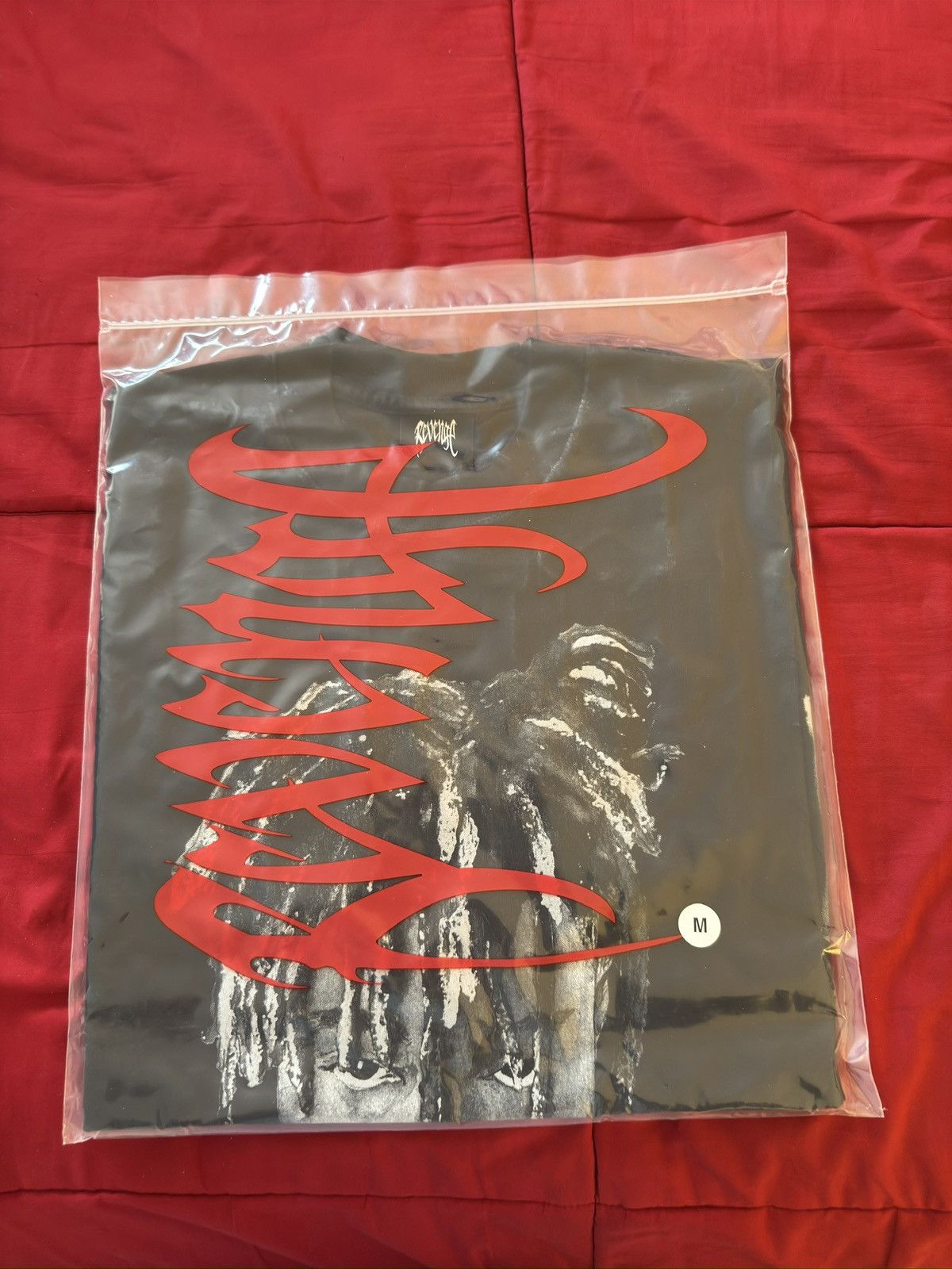 Revenge Revenge x Juice WRLD 999 graphite portrait tee washed black Size US M / EU 48-50 / 2 - 7 Thumbnail
