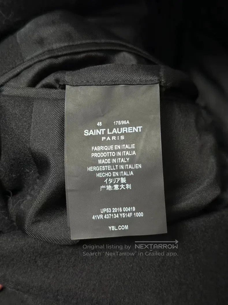 Saint Laurent Paris Saint Laurent Paris Black and Red Court Jacket Size US M / EU 48-50 / 2 - 4 Thumbnail