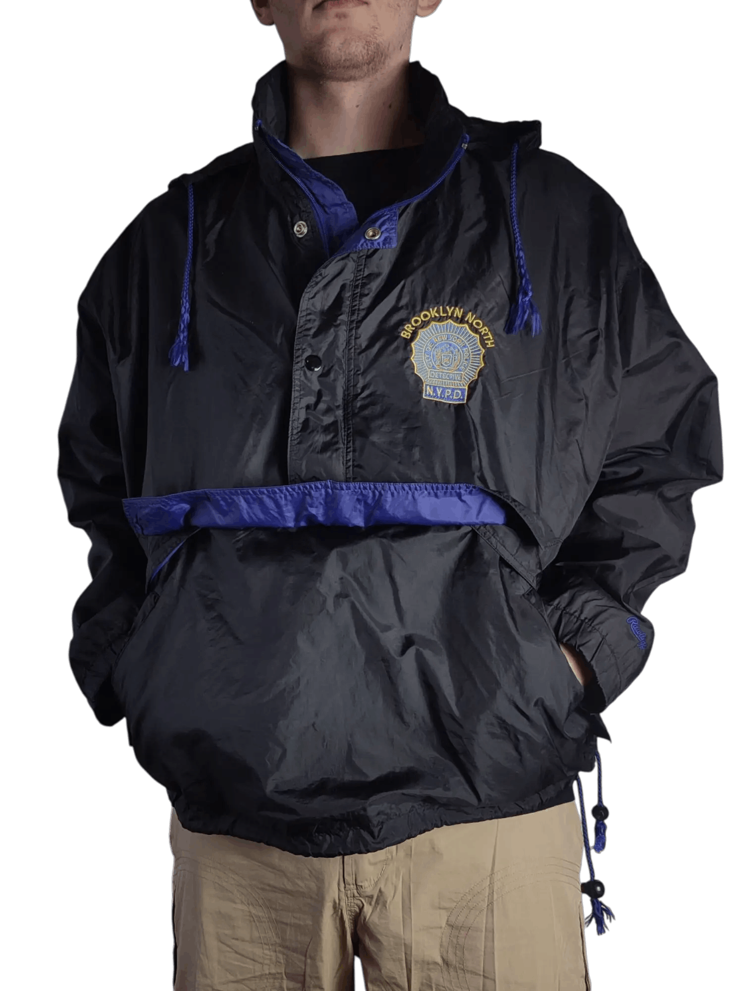 Vintage Police NYPD Brooklyn Detective Anorak Jacket