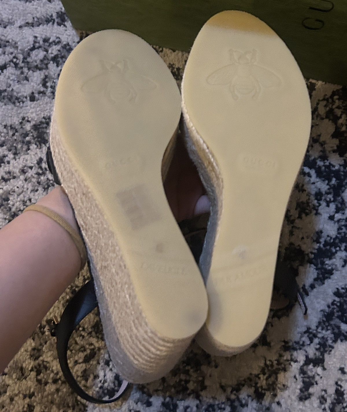 Gucci Gucci Aitana Logo Espadrille Platform Sandal Size US 12 / IT 42 - 7 Thumbnail