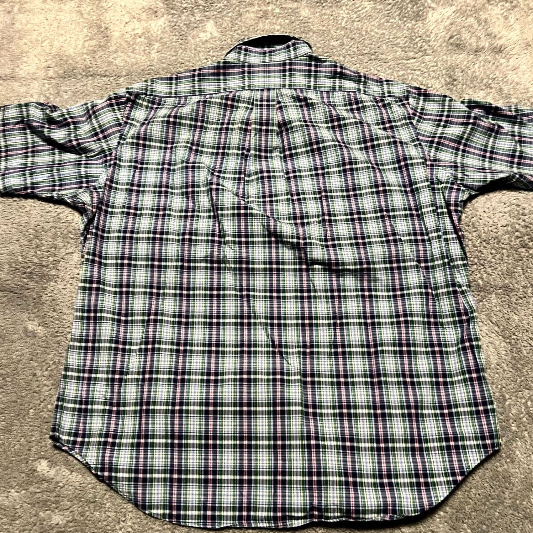 Polo Ralph Lauren Polo Ralph Lauren XL Blue Button Short Sleeve Classic Fit Mens Shirt Size US XL / EU 56 / 4 - 3 Thumbnail