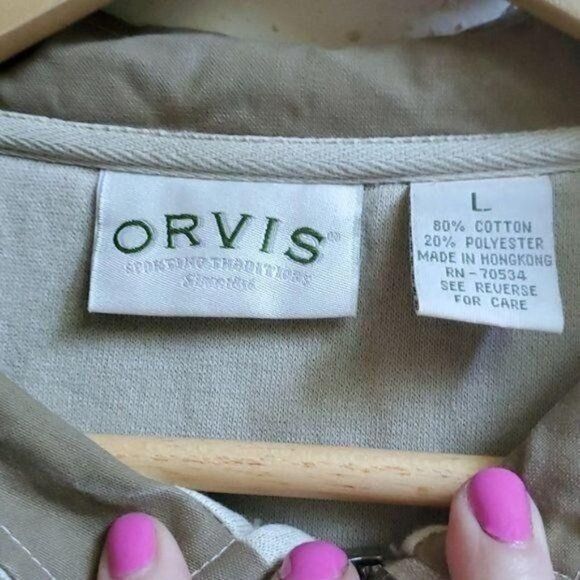Orvis Orvis 1/4 zip Pocketed Long Sleeve Sz L Sweatshirt Size US L / EU 52-54 / 3 - 3 Thumbnail