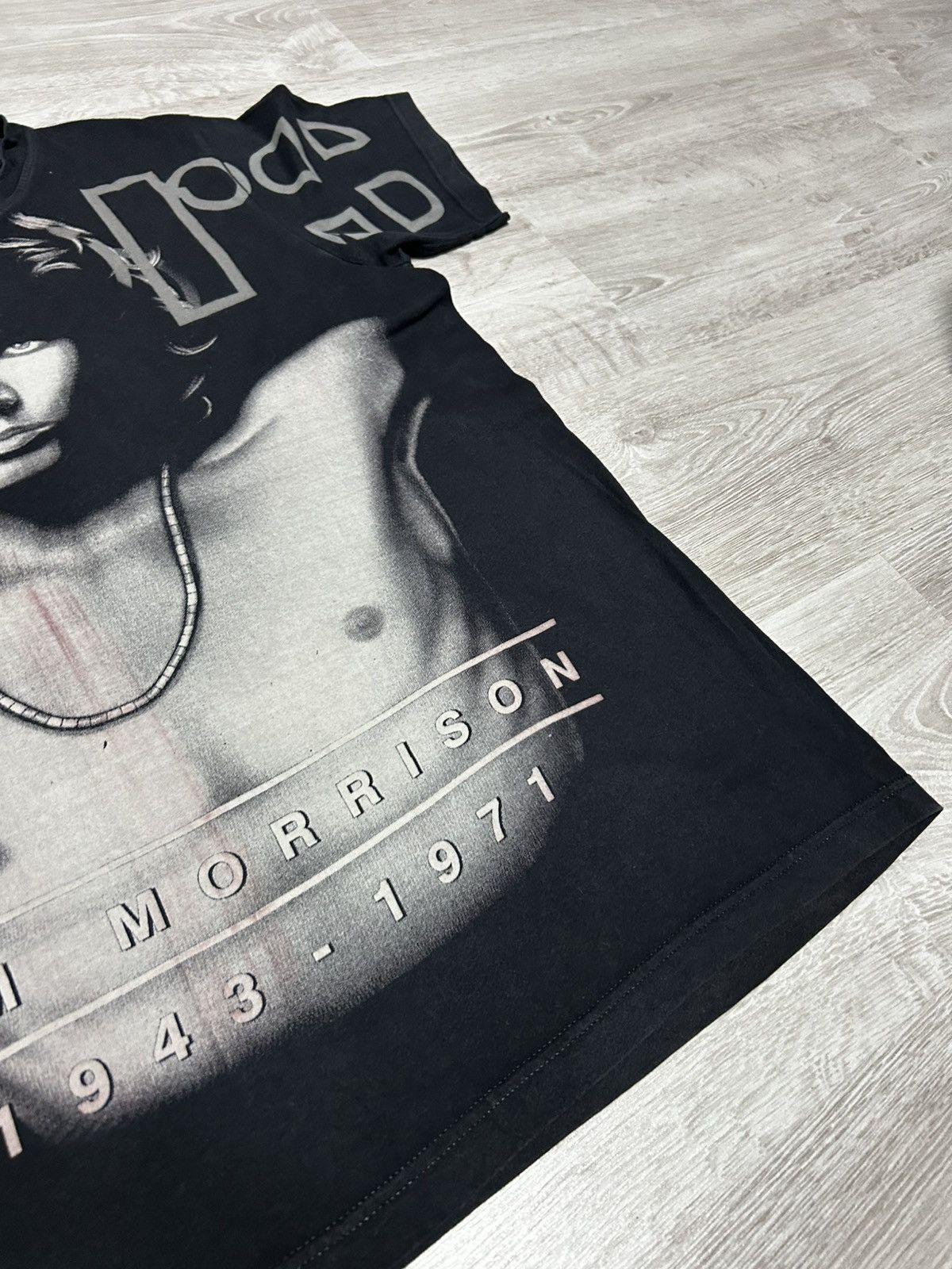 Vintage Vintage Jim Morrison 1943-1971 All Over Print T-Shirt Size US L / EU 52-54 / 3 - 4 Thumbnail