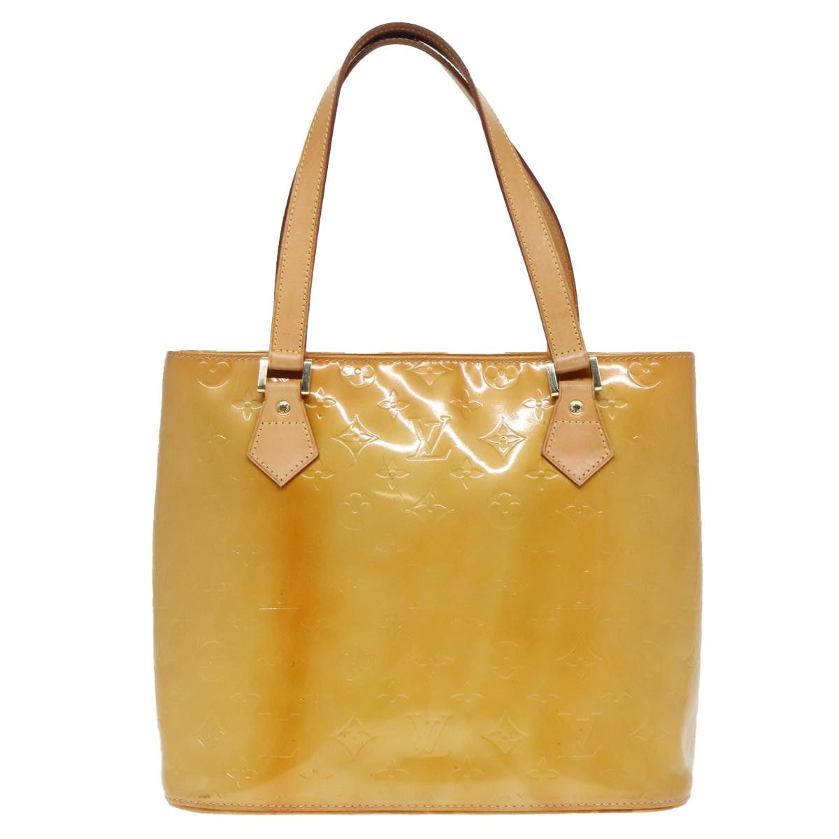 Louis Vuitton LOUIS VUITTON Monogram Vernis Houston Hand Bag Beige M91004 Size ONE SIZE - 2 Thumbnail
