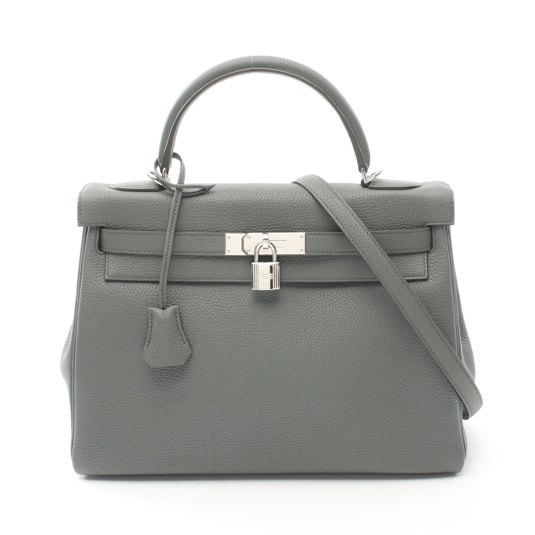 Hermes Hermes Kelly32 Veil Amando Handbag Togo Gray Silver Hardware D Stamp Size ONE SIZE - 1 Thumbnail
