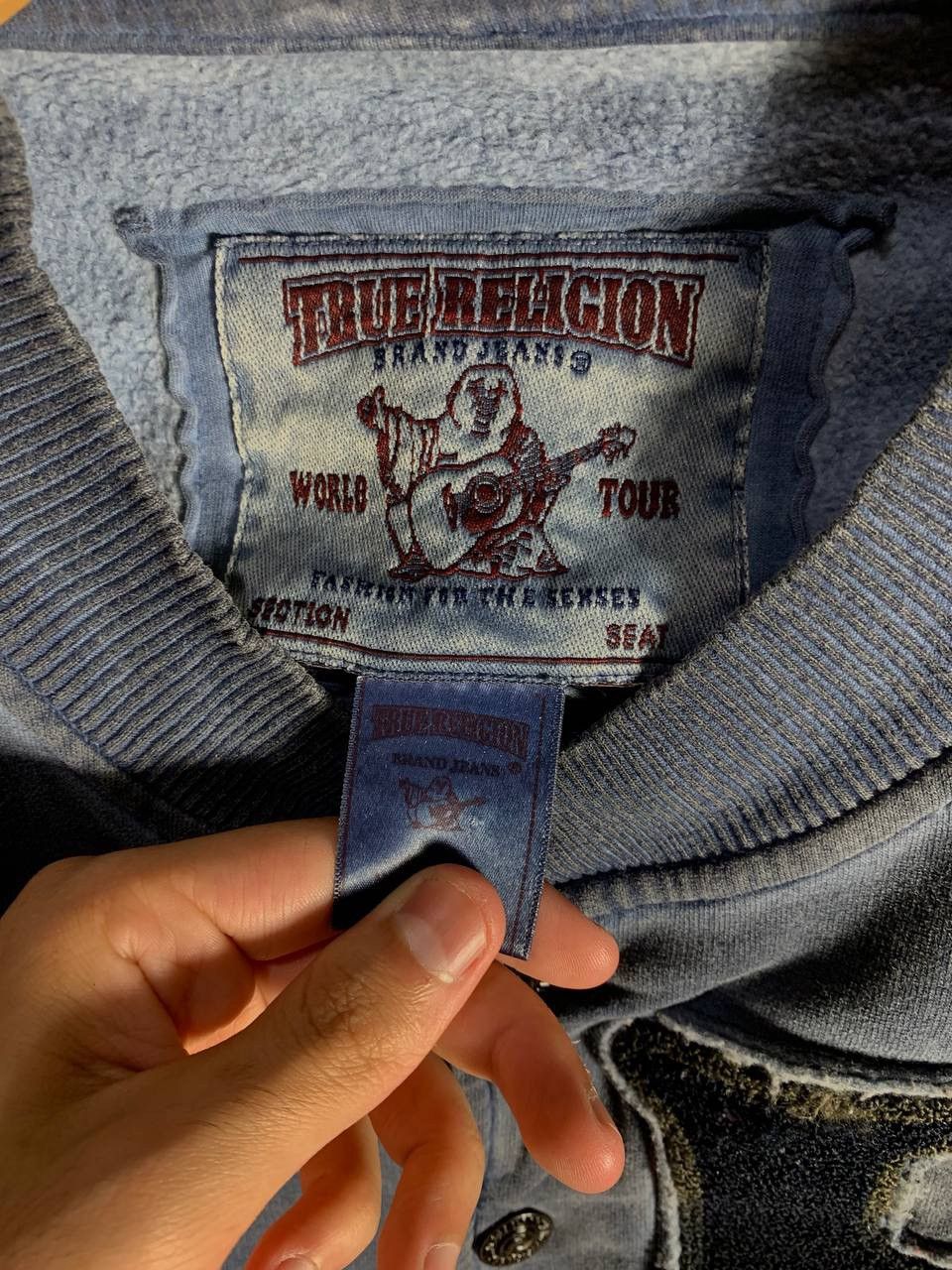 True Religion × Vintage VERY RARE TRUE RELIGION BOMBER JACKET BIG LOGO JAPAN STYLE Size US S / EU 44-46 / 1 - 8 Thumbnail