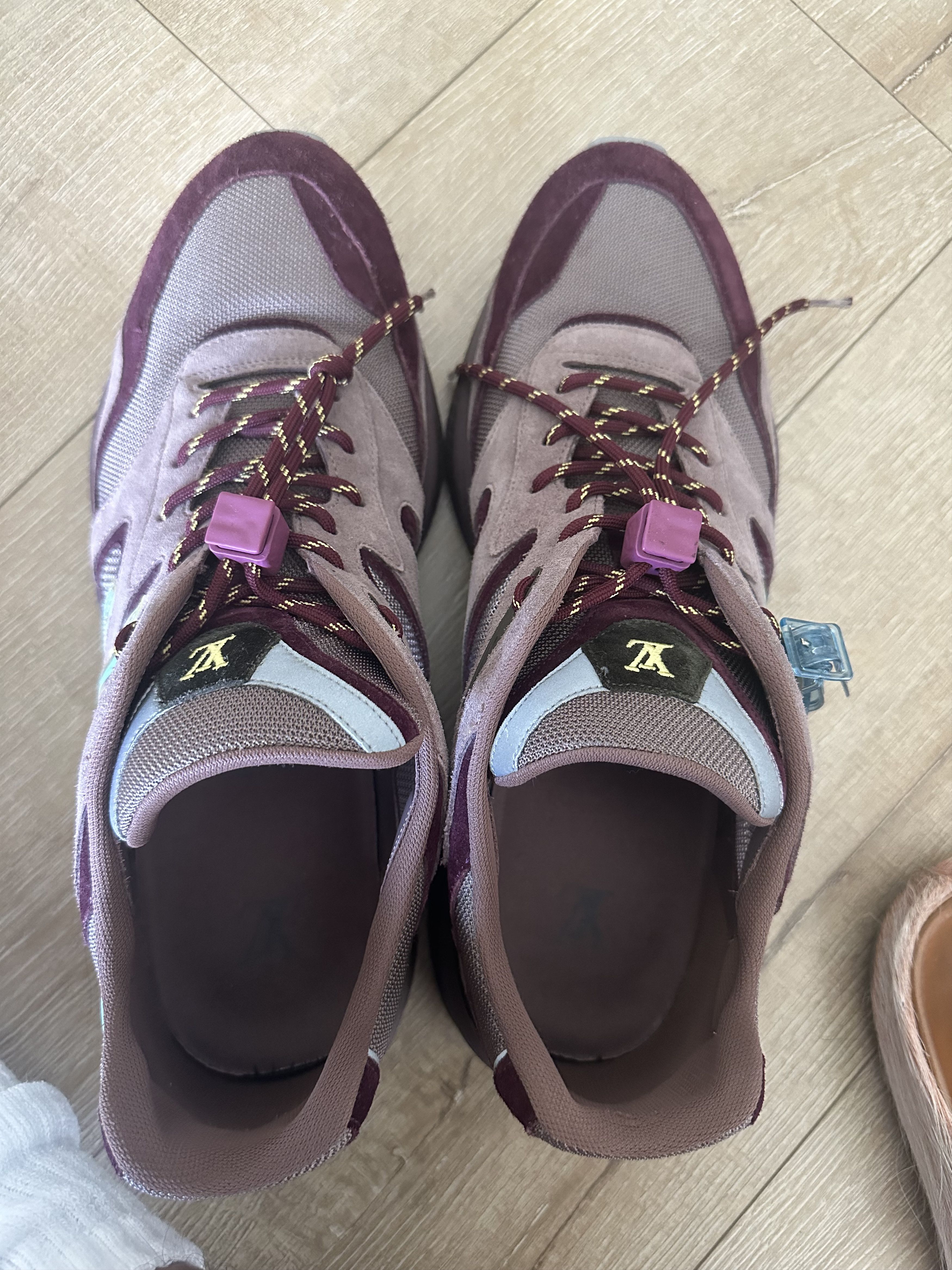 Louis Vuitton Louis Vuitton Trail Sneakers Purple and Blue Suede Size US 12 / EU 45 - 6 Thumbnail