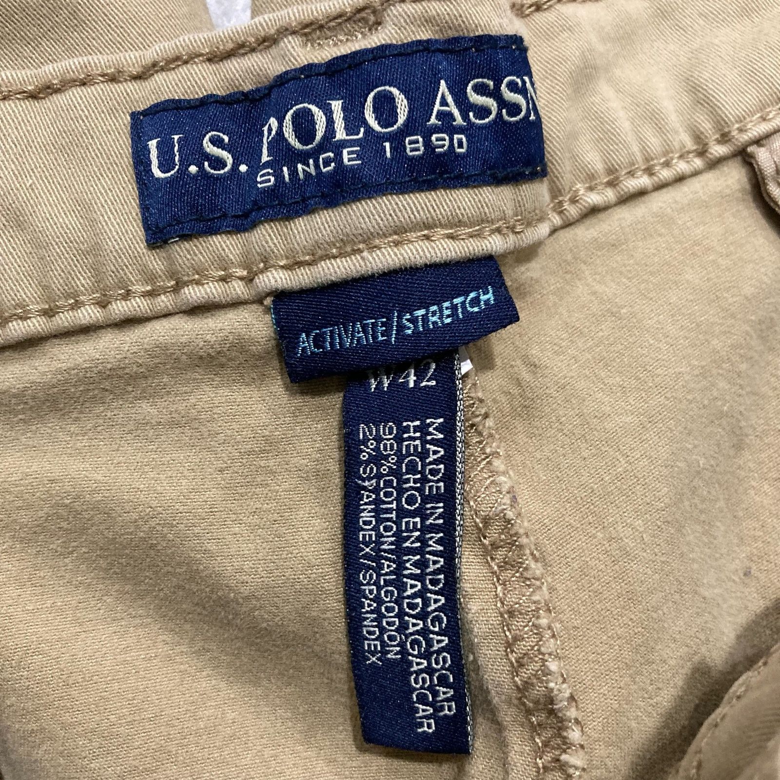 U.S. Polo Assn. U.S. Polo Assn. Men's Chino Shorts Stretch Classic Size 42 Size US 42 / EU 58 - 2 Thumbnail