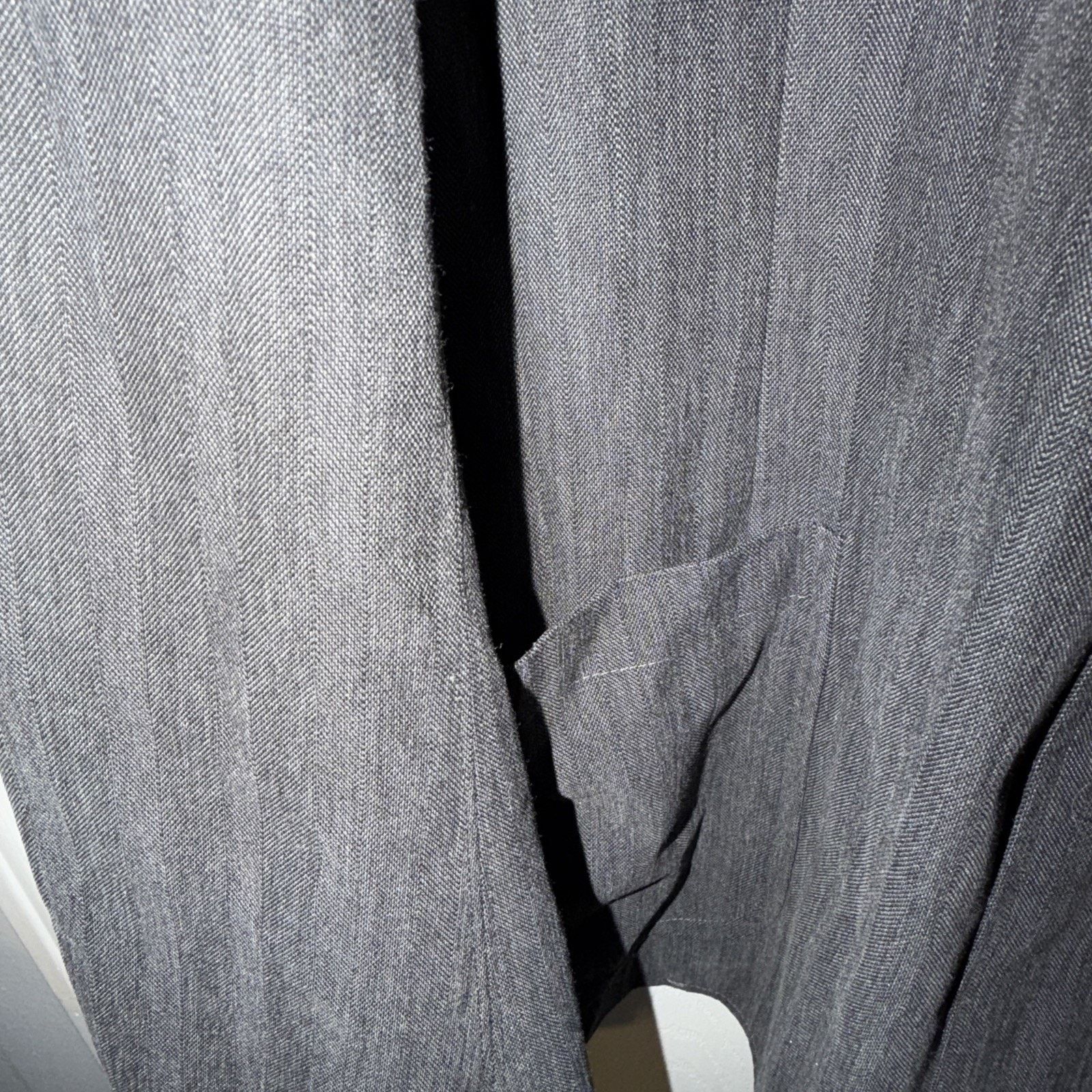 Vintage Men’s Grey Vintage XL Coat / Sport Jacket Button Up Size 40S - 10 Thumbnail