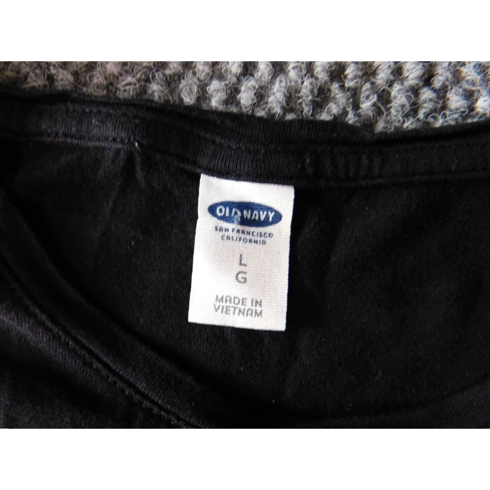 Old Navy Old Navy Womens Blouse L Black stretch heart tee Dolman Sleeve Short Sleeve Button Collared Pullover Polyester Basic Casual Regular Size L / US 10 / IT 46 - 6 Thumbnail