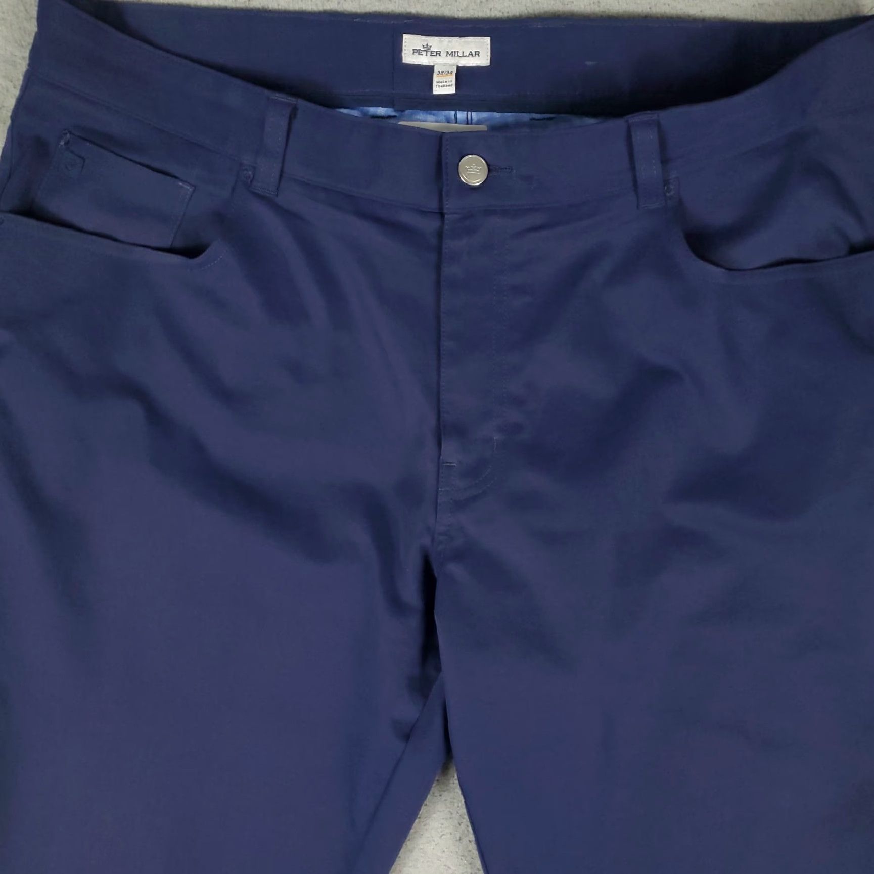 Peter Millar Peter Millar Pants Mens 38x29 Blue Chino 5-Pocket Regular Straight Yard? Size US 38 / EU 54 - 2 Thumbnail