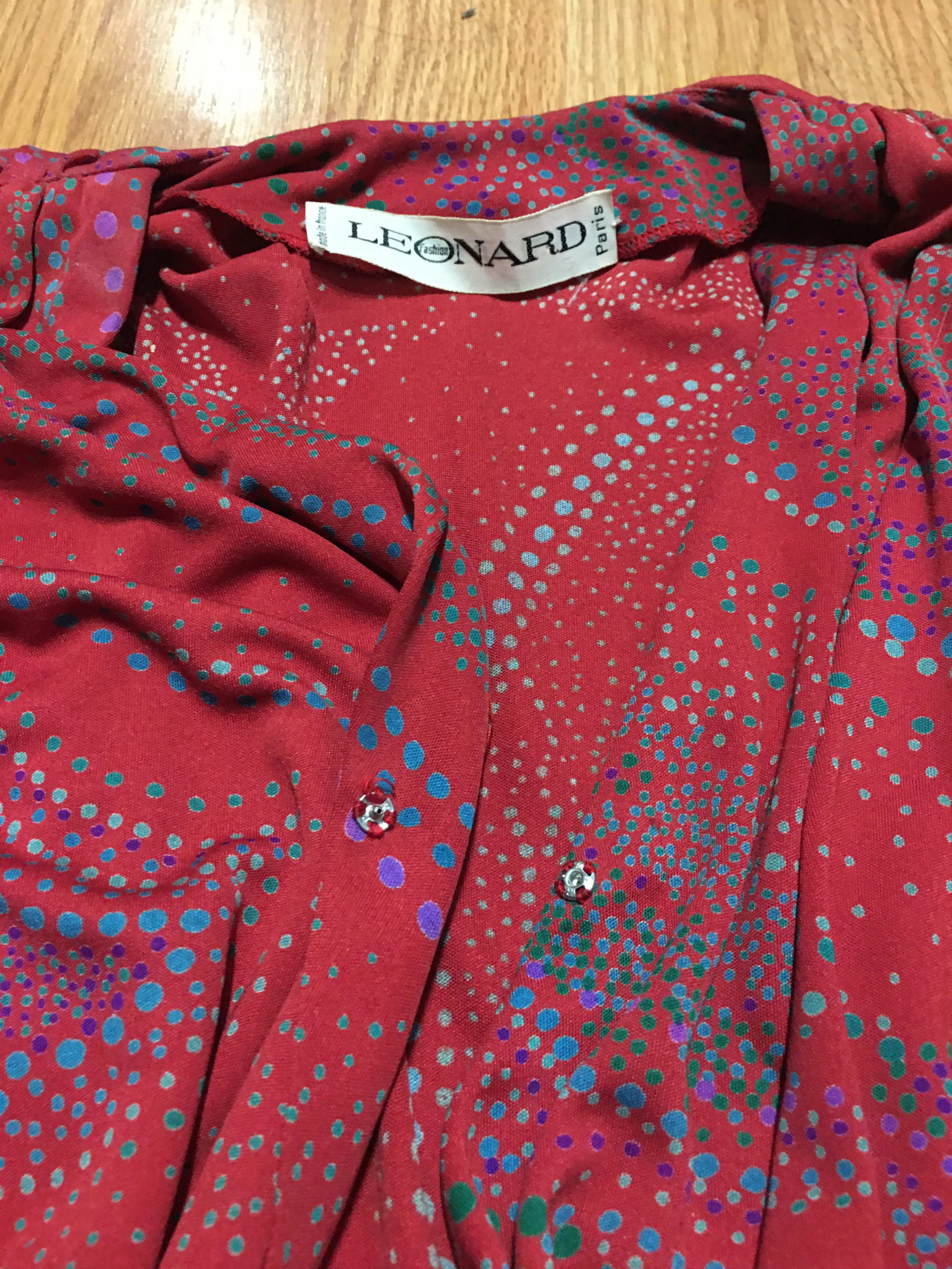 Leonard Paris Leonard Paris Vintage Silk Dress Paisley Print Size M / US 6-8 / IT 42-44 - 13 Thumbnail