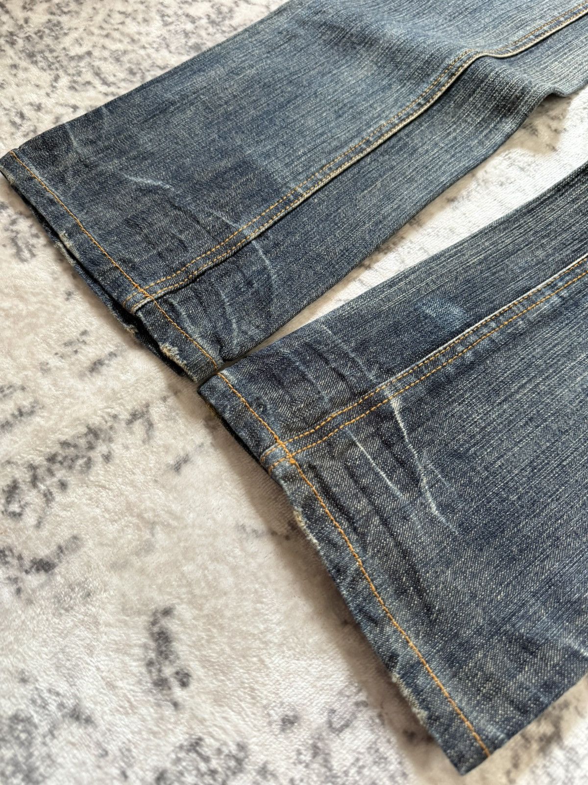 In The Attic In The Attic Japan Mud Earthy Wash Paneled Gun Pocket Jeans Size US 30 / EU 46 - 9 Thumbnail