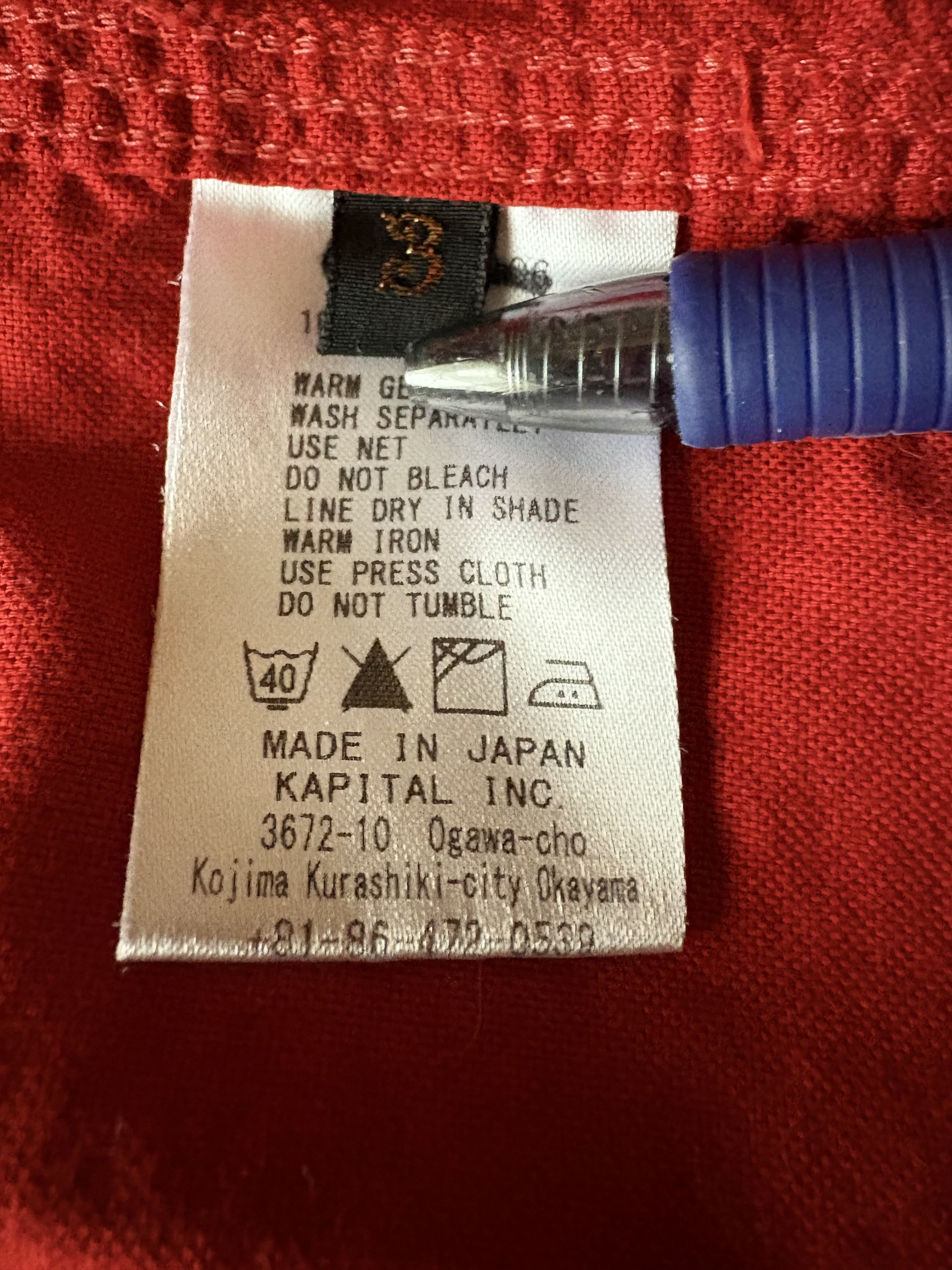 Kapital Kapital Red Bib shirt Size US L / EU 52-54 / 3 - 4 Thumbnail