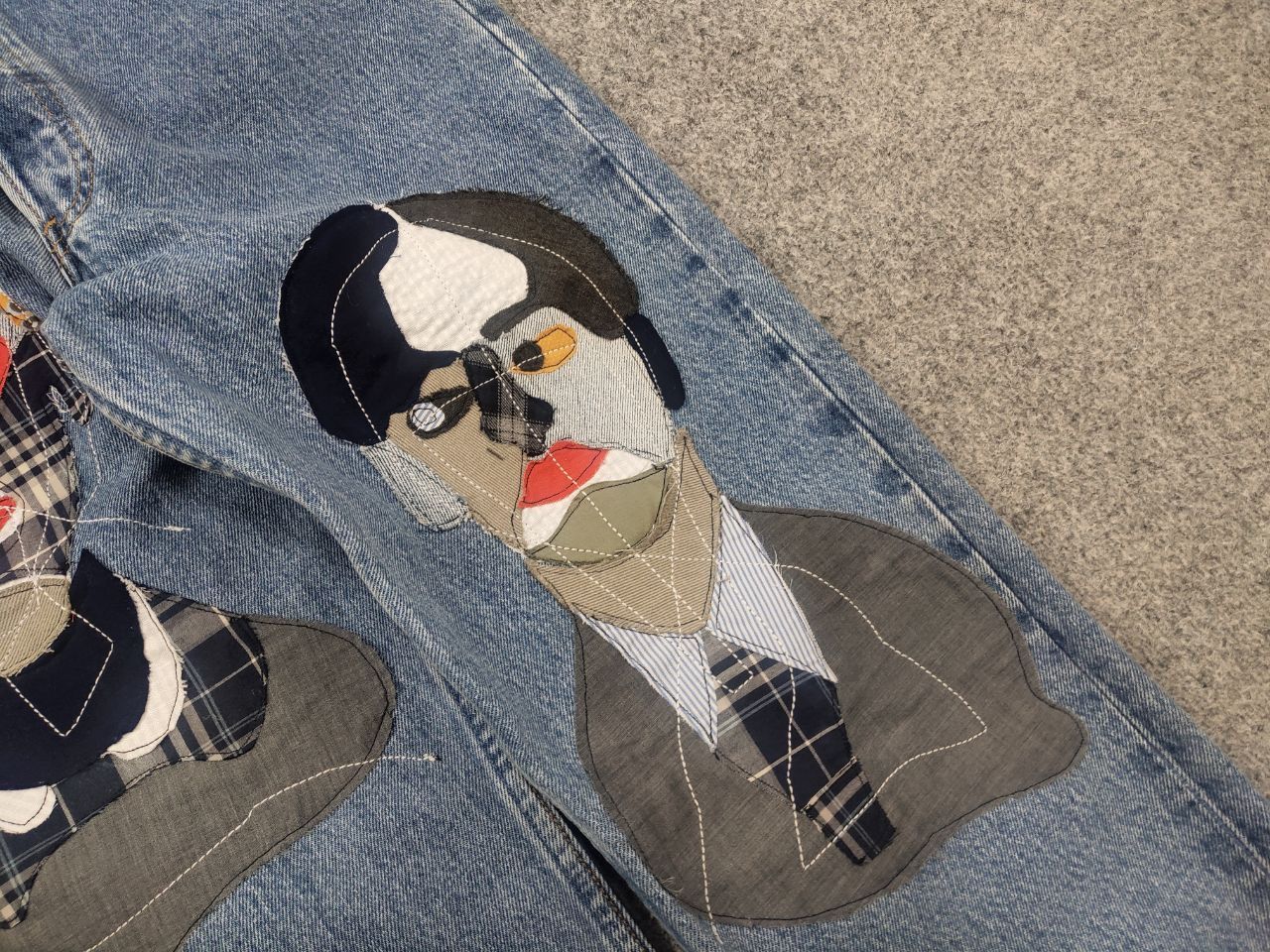 Levi's Vintage 90's Levi’s 501 Sashiko Logo Jeans junya watanabe Size US 32 / EU 48 - 8 Thumbnail