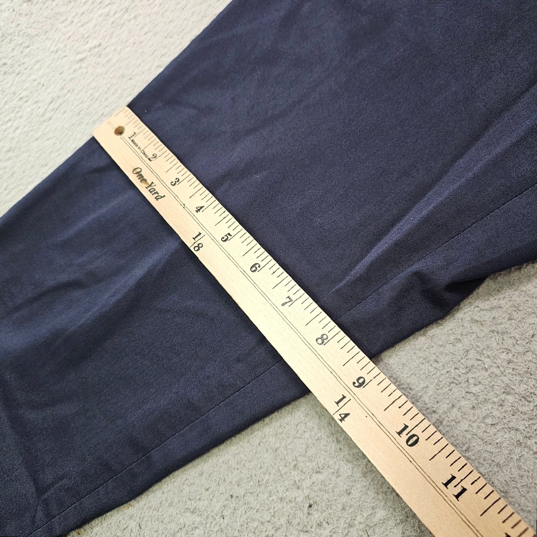 Vintage GLOBAL WORK Pants Mens 30 Blue Cropped Rolled Cuffed Flat Front Side Belts Pants Regular Straight Vintage: No Size US 30 / EU 46 - 5 Thumbnail