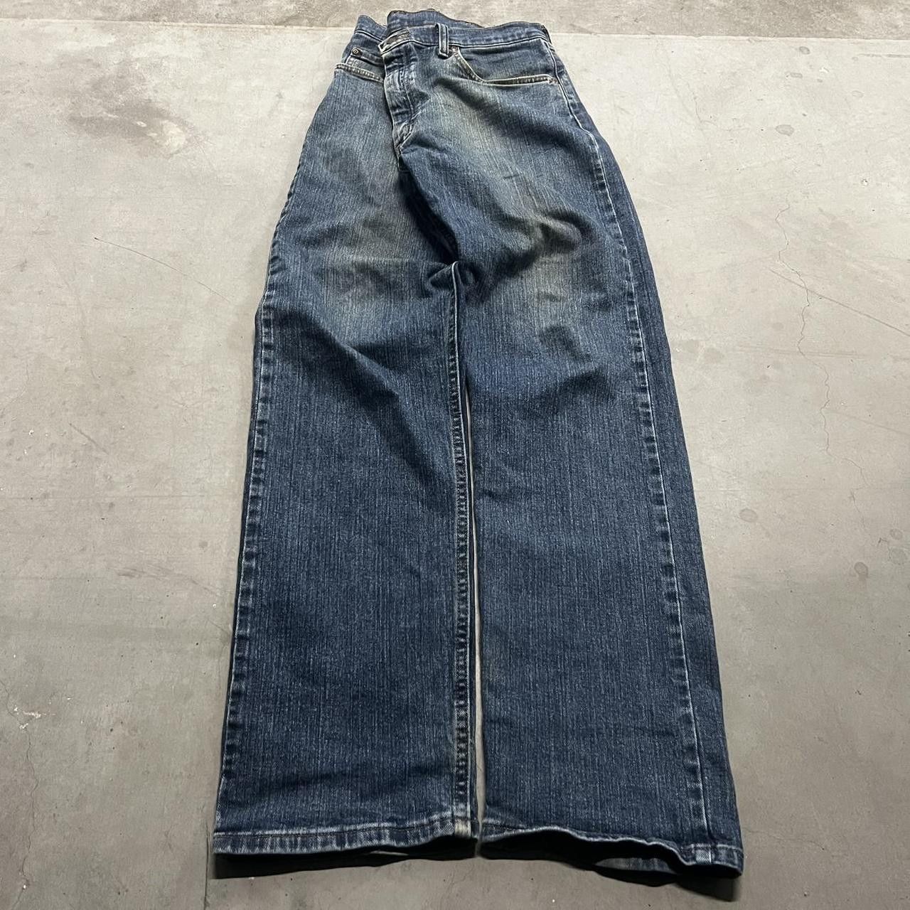 Japanese Brand × Vintage Vintage Y2K Grunge Workwear Medium Wash Style Denim Jeans! Size US 34 / EU 50 - 3 Thumbnail