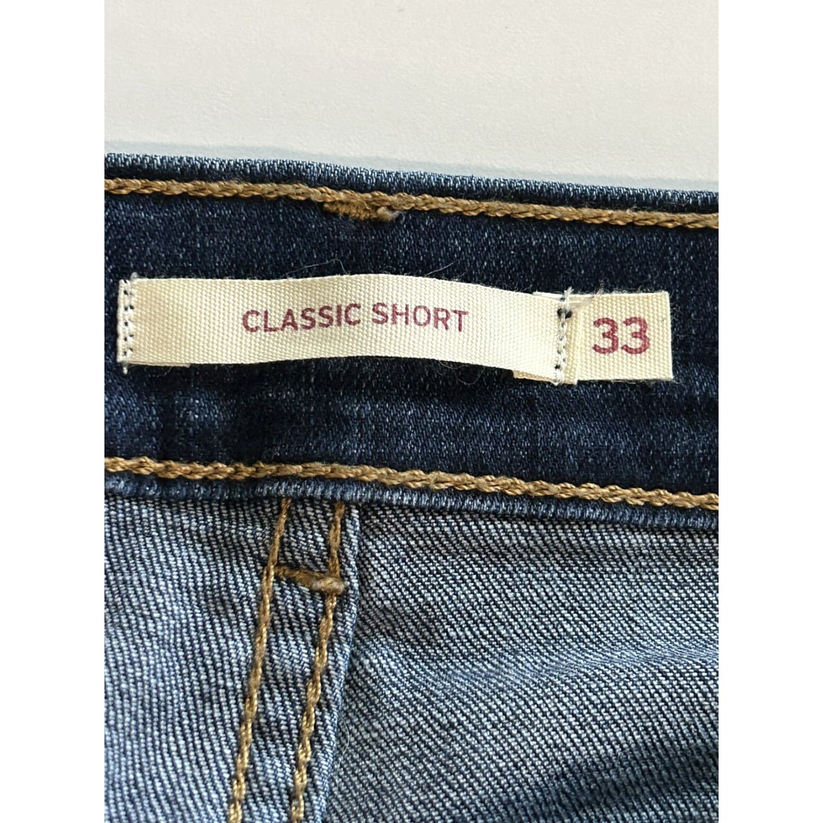 Levi's Levi's Womens Classic Short Denim Blue Size 33 Regular Waist 33 Inseam 0" Casual Walking Size 24" / US 00 / IT 34 - 5 Thumbnail