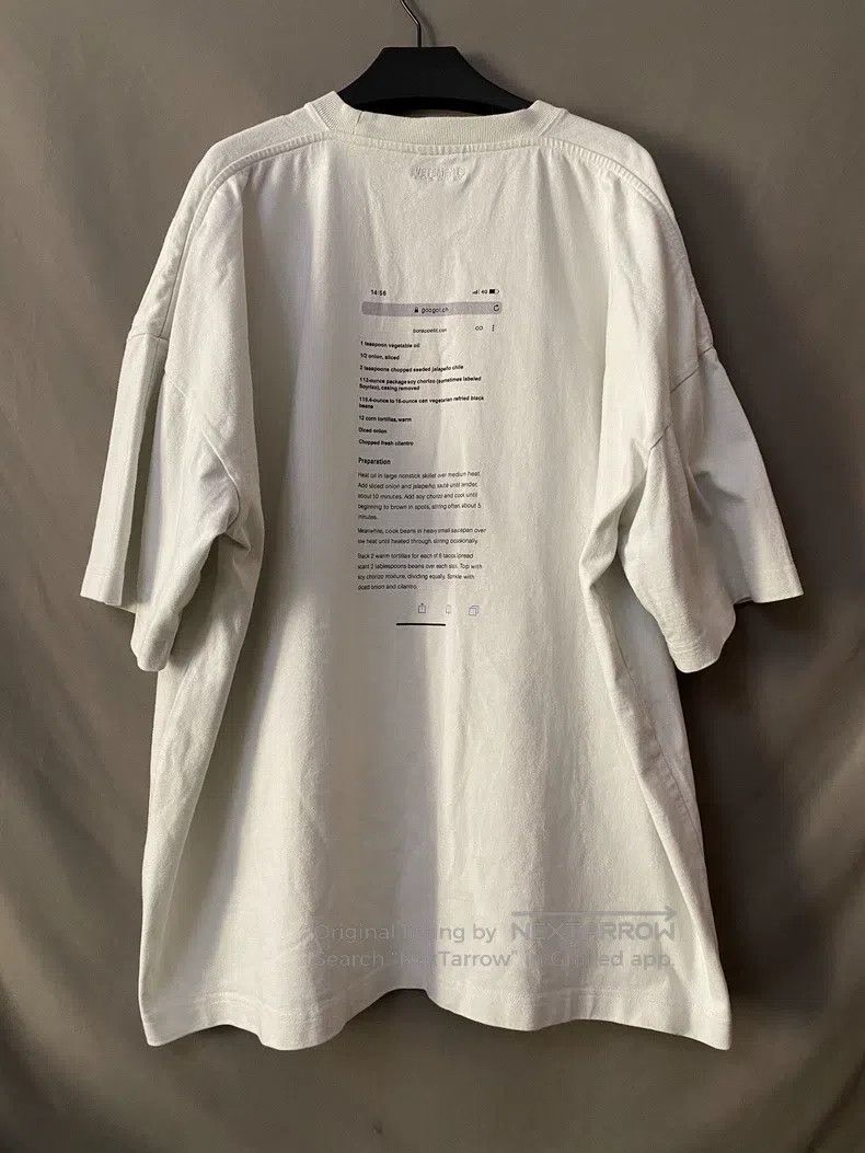 Vetements Vetements Short Sleeve T-Shirt Size US S / EU 44-46 / 1 - 3 Thumbnail
