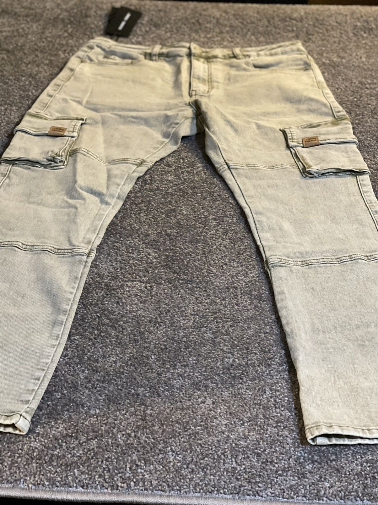 Homme + Femme La Homme + Femme Denim Strapped Cargo Sz 34 Size US 34 / EU 50 - 1 Thumbnail